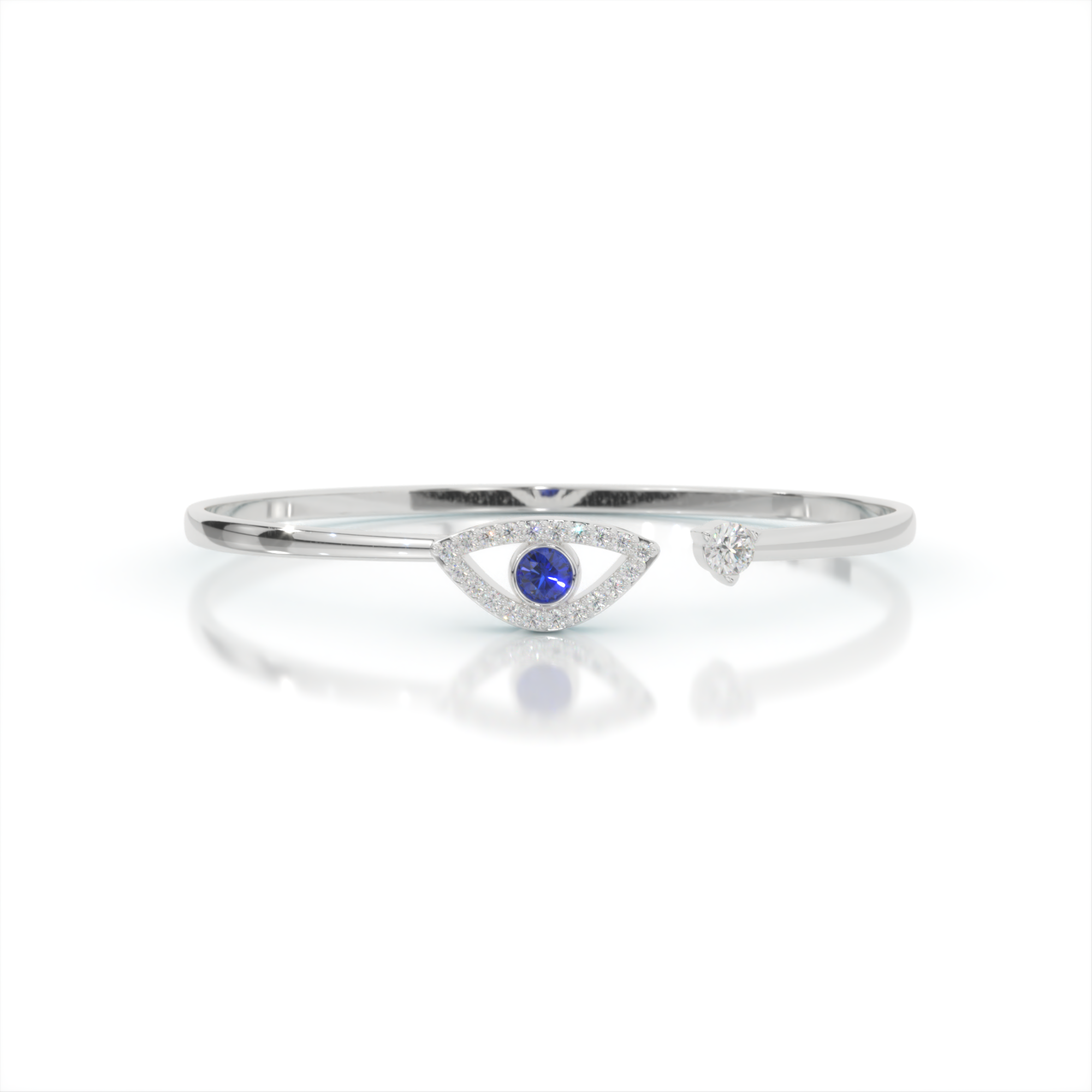 Evil Eye Guardian Diamond Bangle