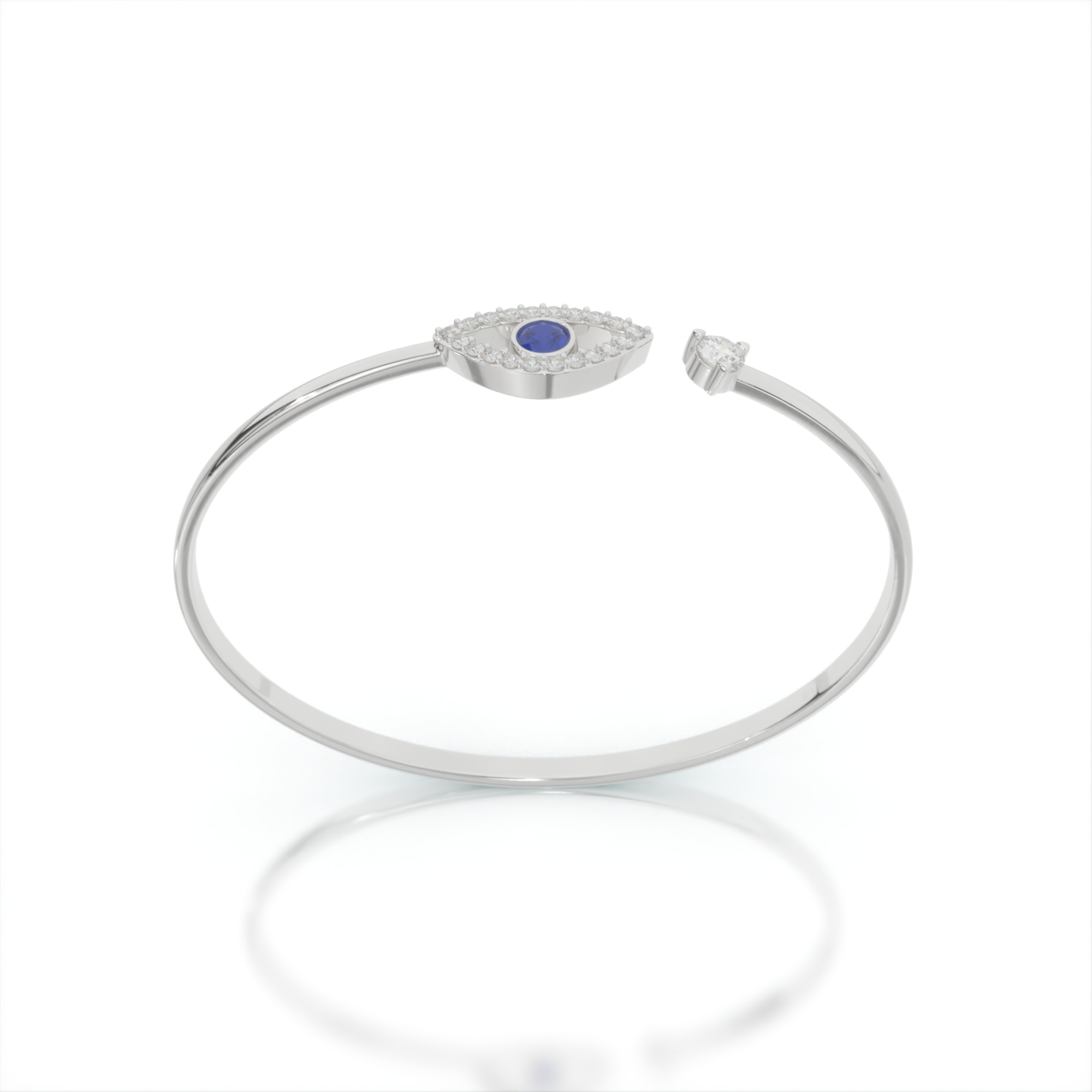 Evil Eye Guardian Diamond Bangle