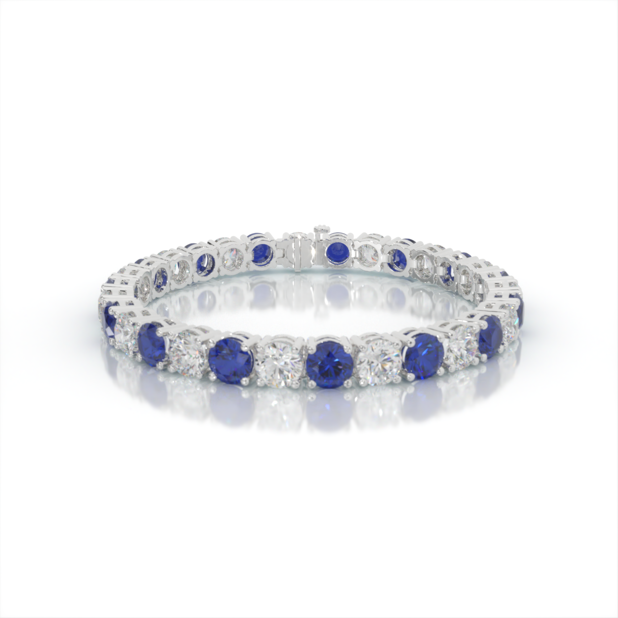 Divine Favor Diamond and Sapphire Bracelet