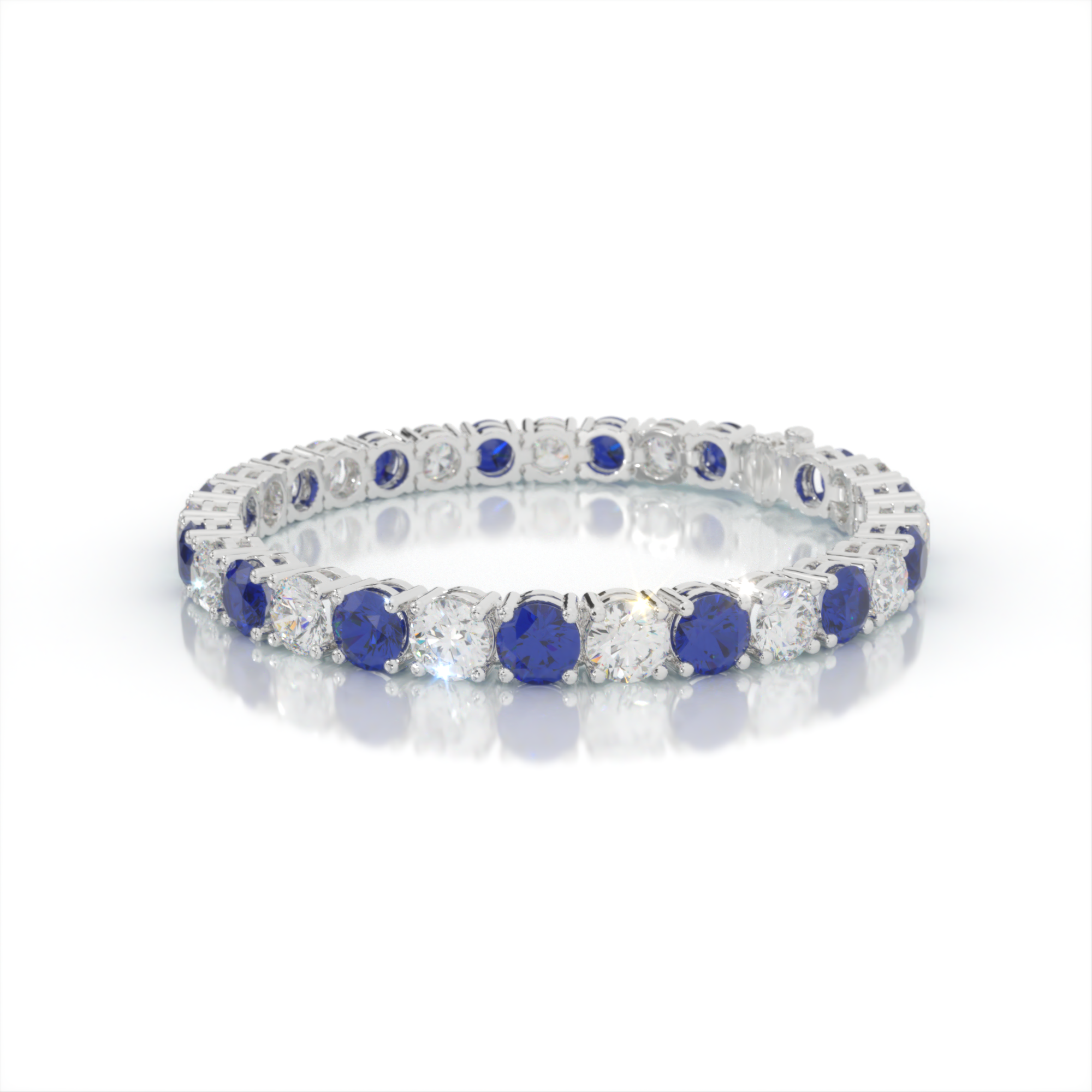 Divine Favor Diamond and Sapphire Bracelet