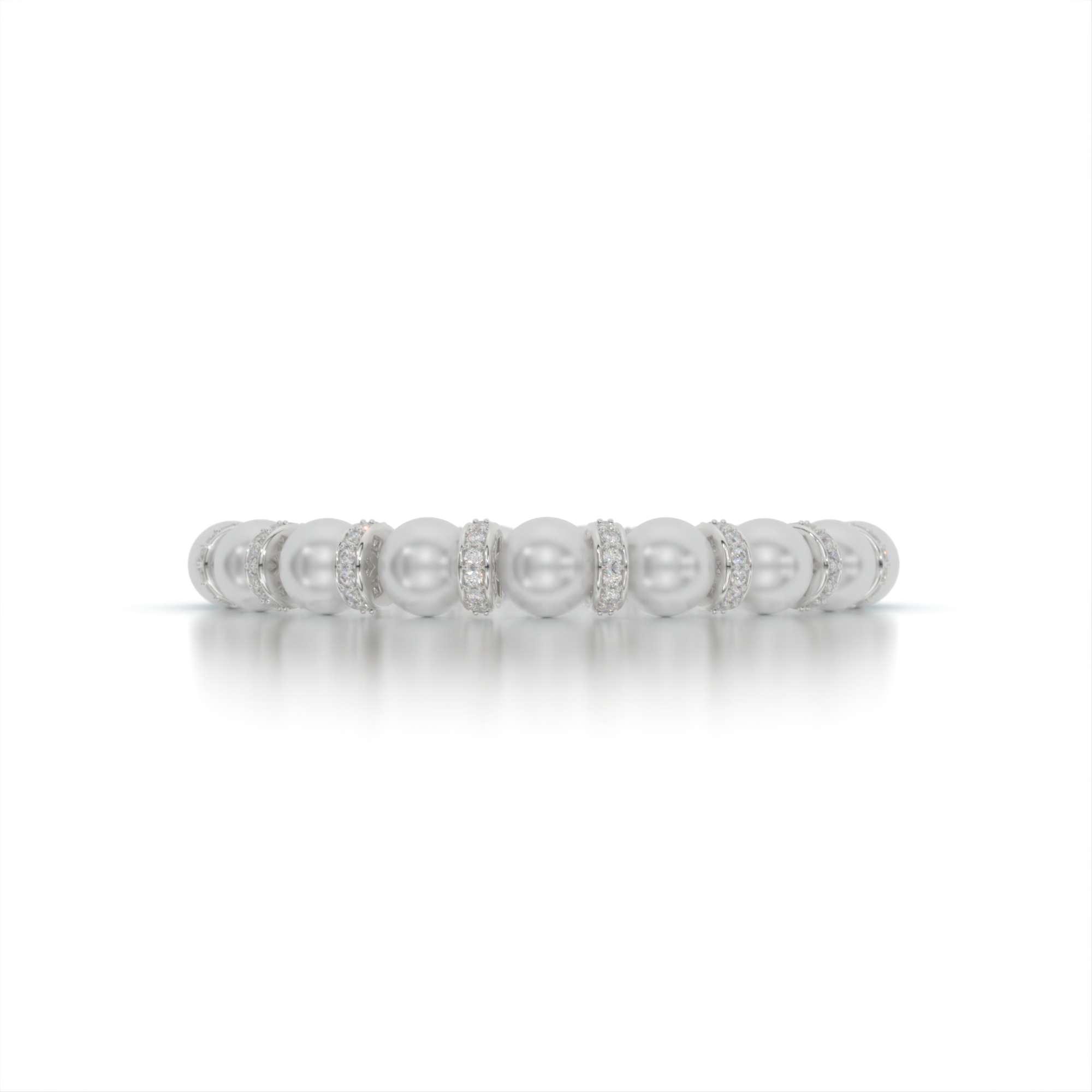 Oceanid's Grace Diamond and Pearl Bracelet