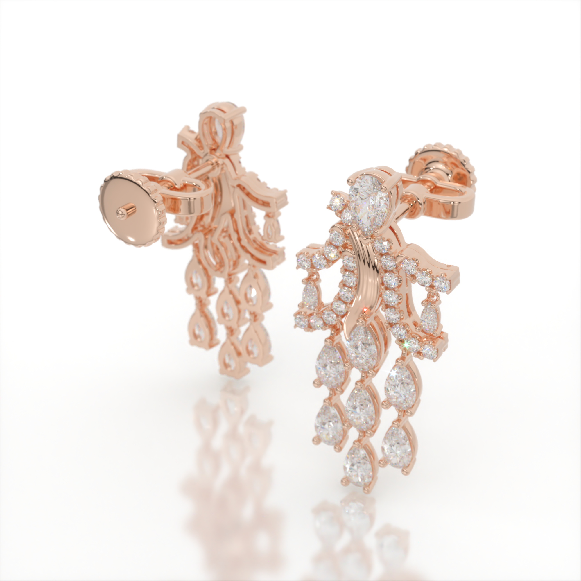 Cascade of Hera Diamond Earrings