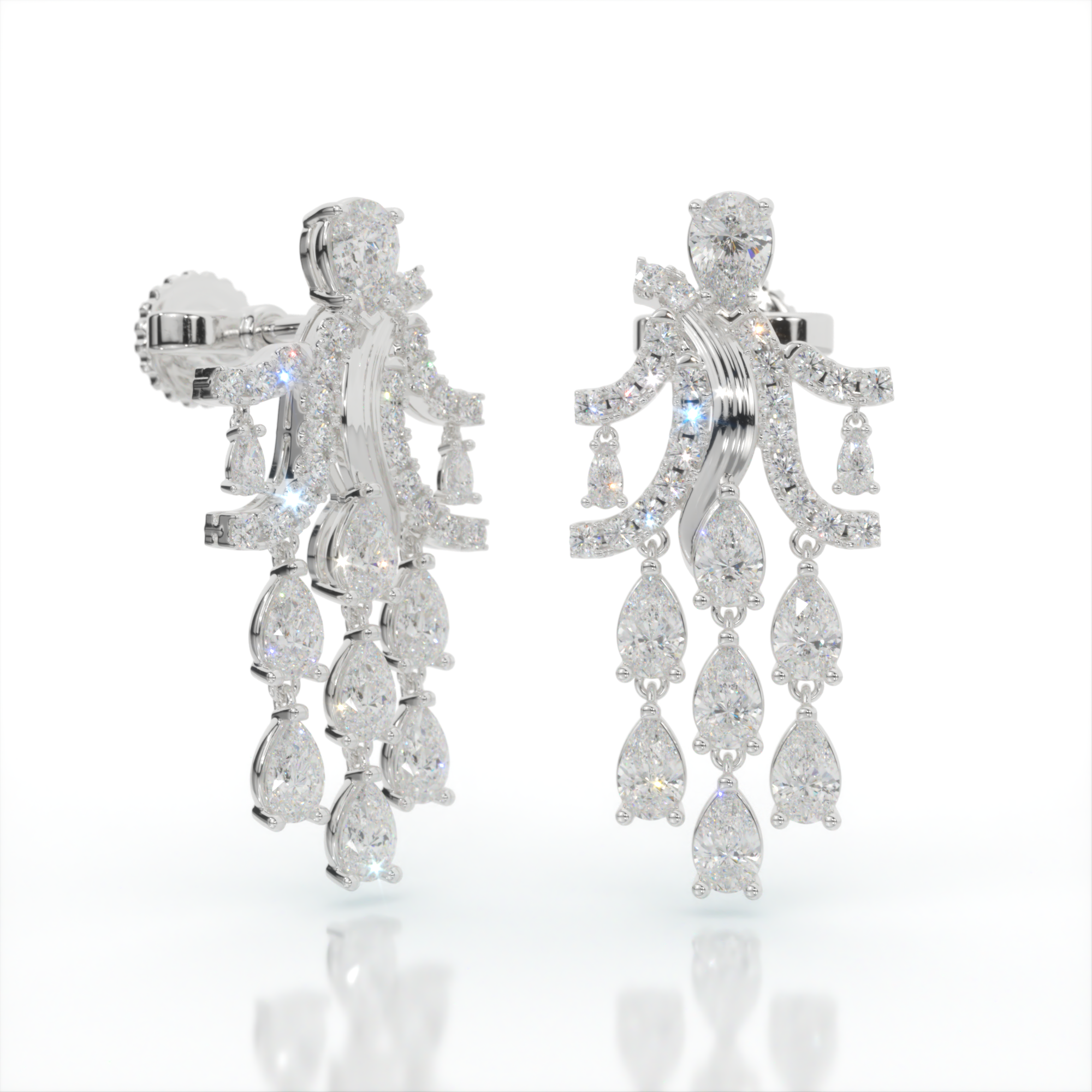 Cascade of Hera Diamond Earrings