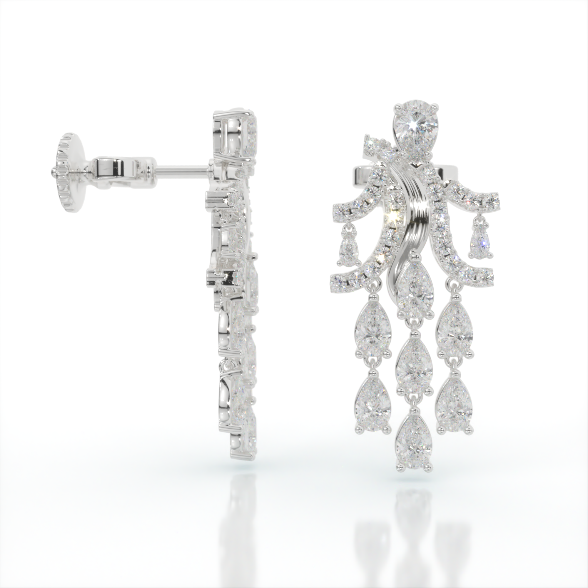 Cascade of Hera Diamond Earrings