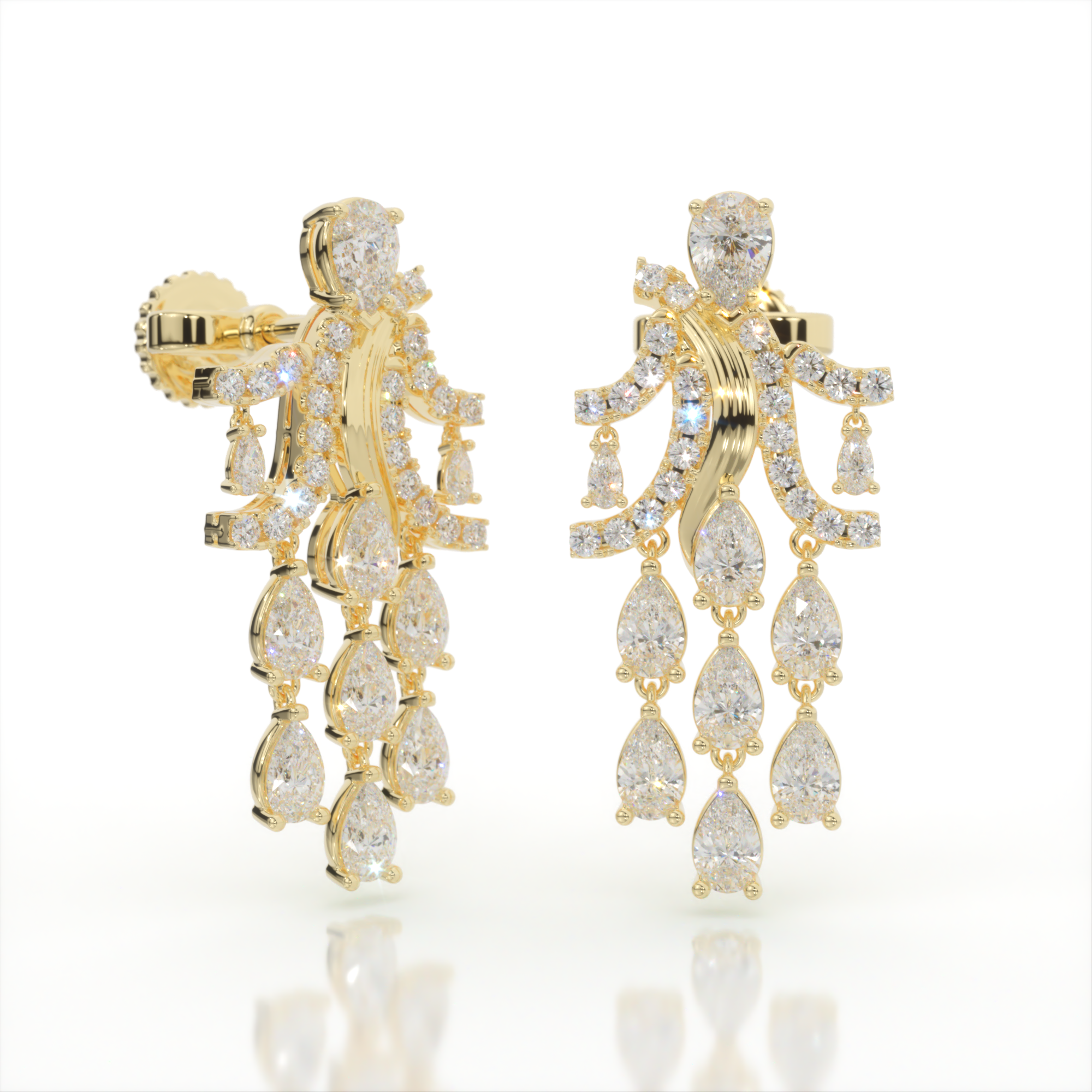 Cascade of Hera Diamond Earrings