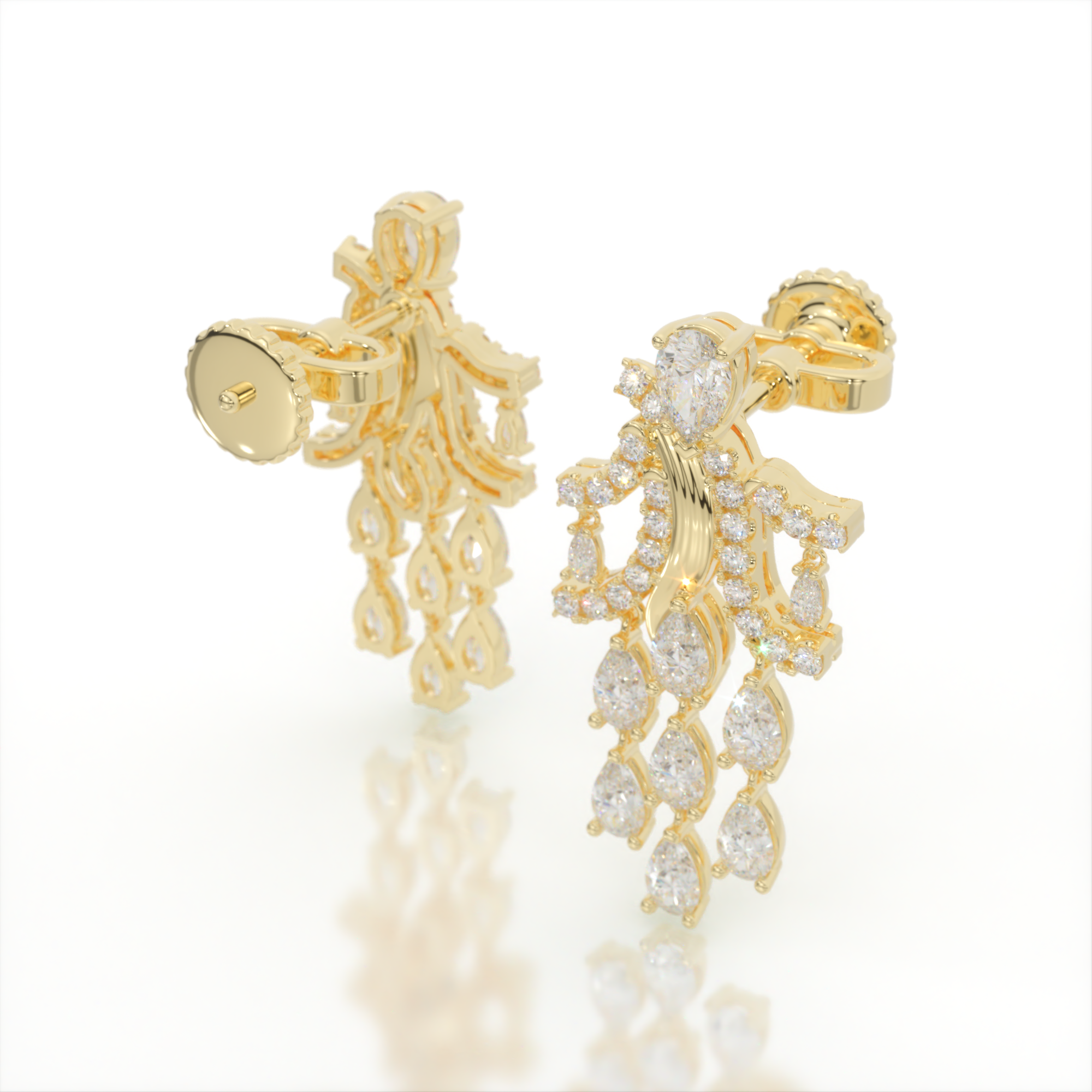 Cascade of Hera Diamond Earrings