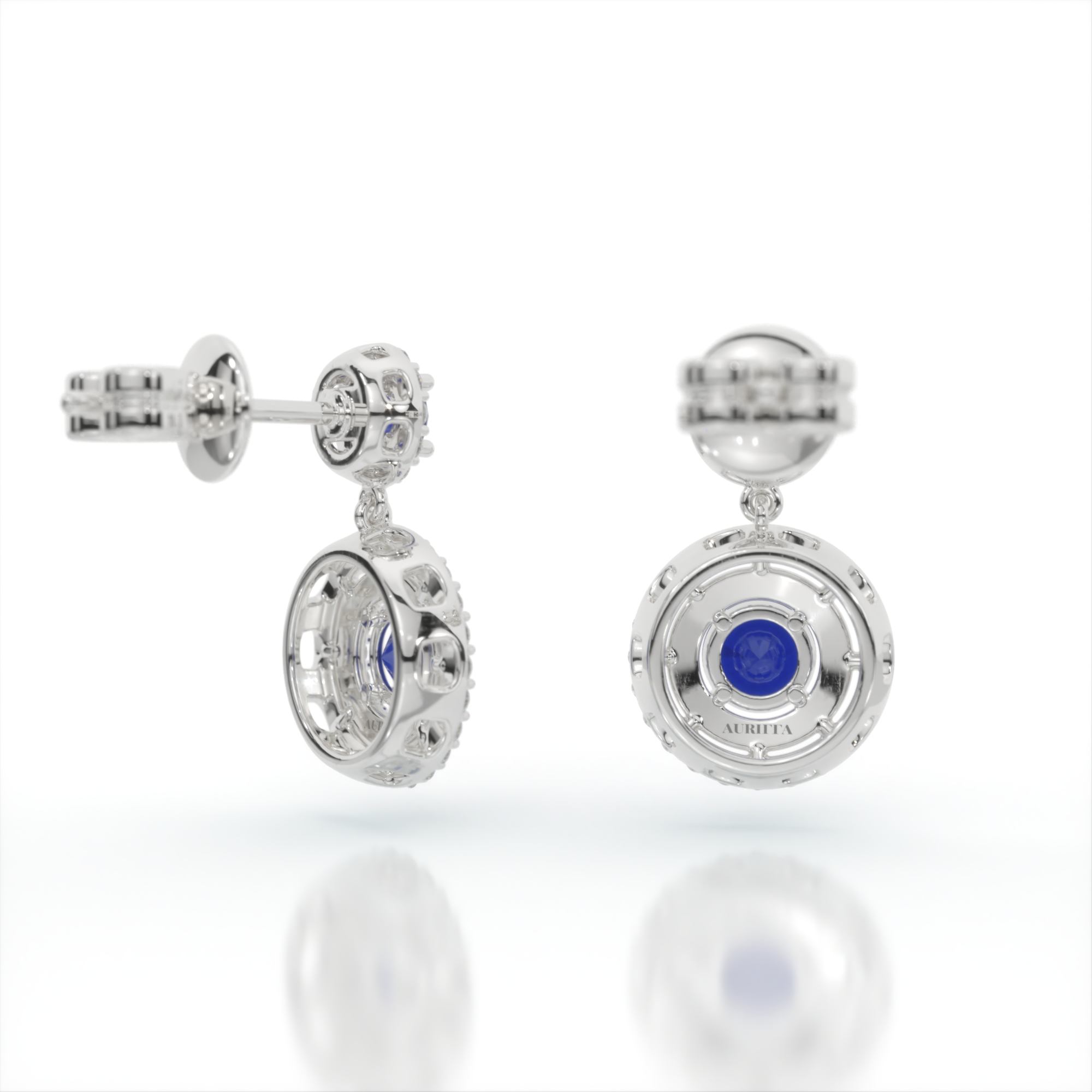 Phaedra Enchantment Sapphire and Diamond Earrings