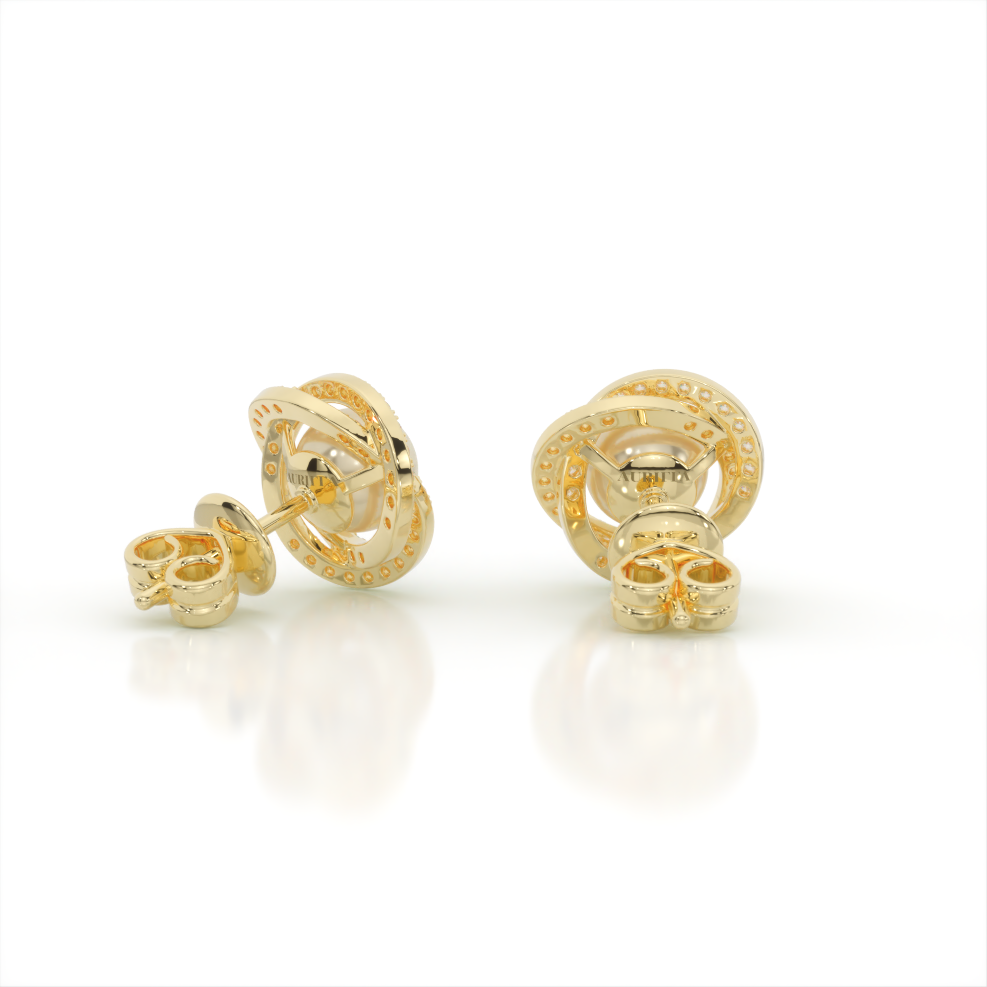 Calypso Diamond and Pearl Earrings