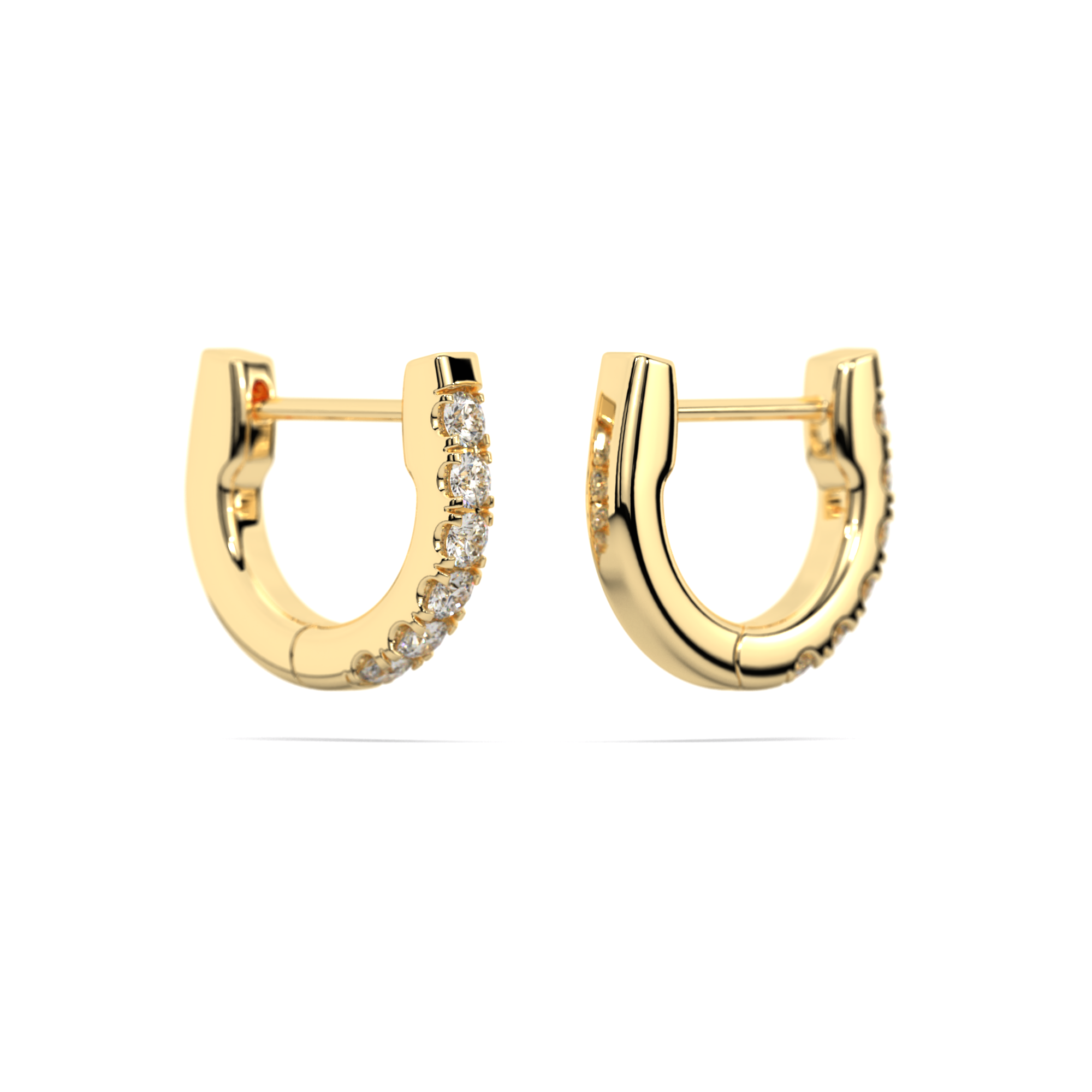 Athena Diamond Hoop Earrings
