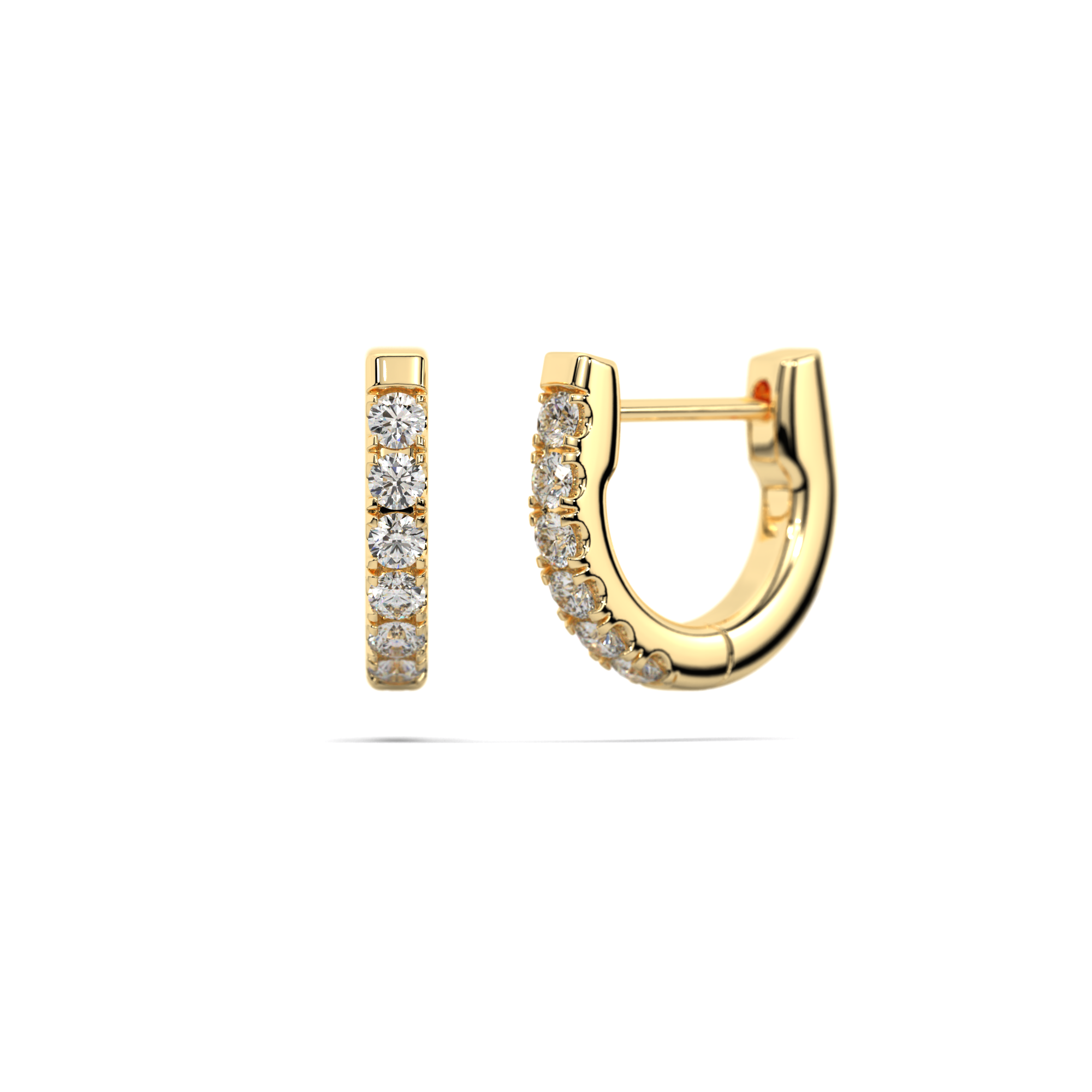 Athena Diamond Hoop Earrings