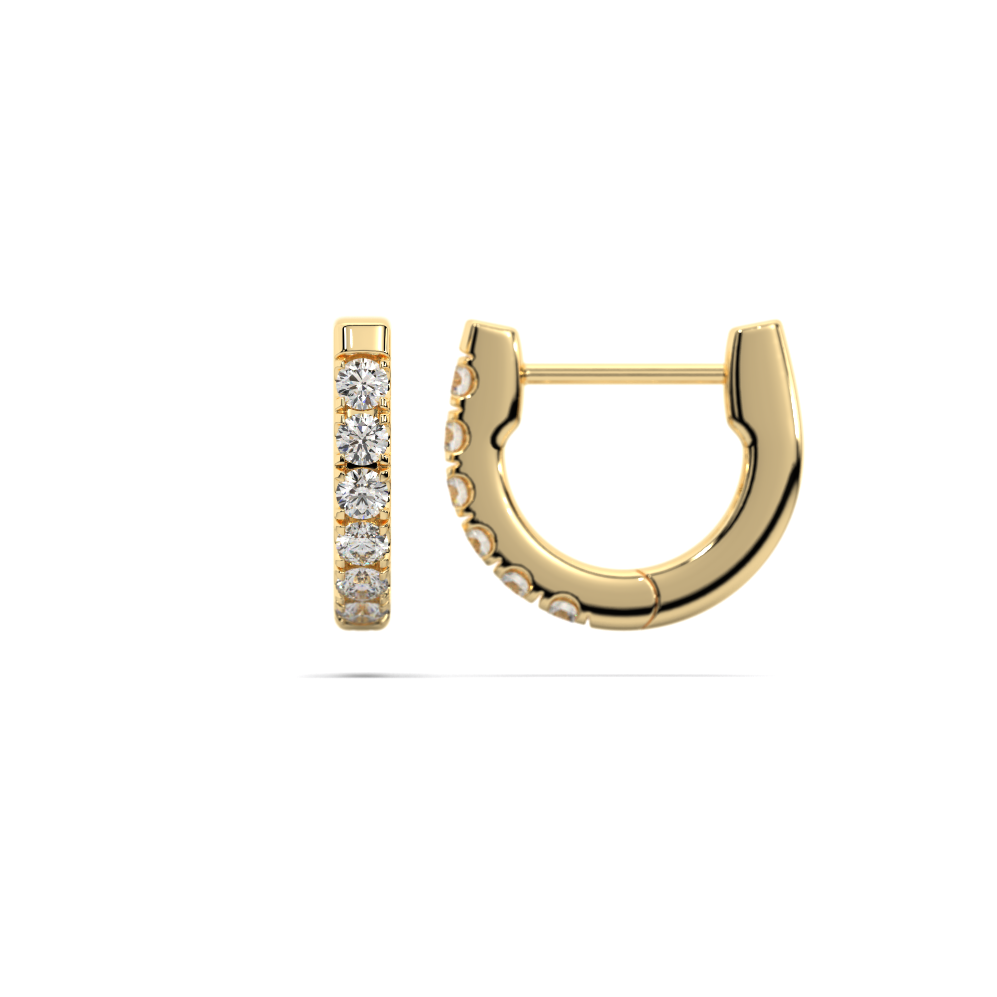 Athena Diamond Hoop Earrings