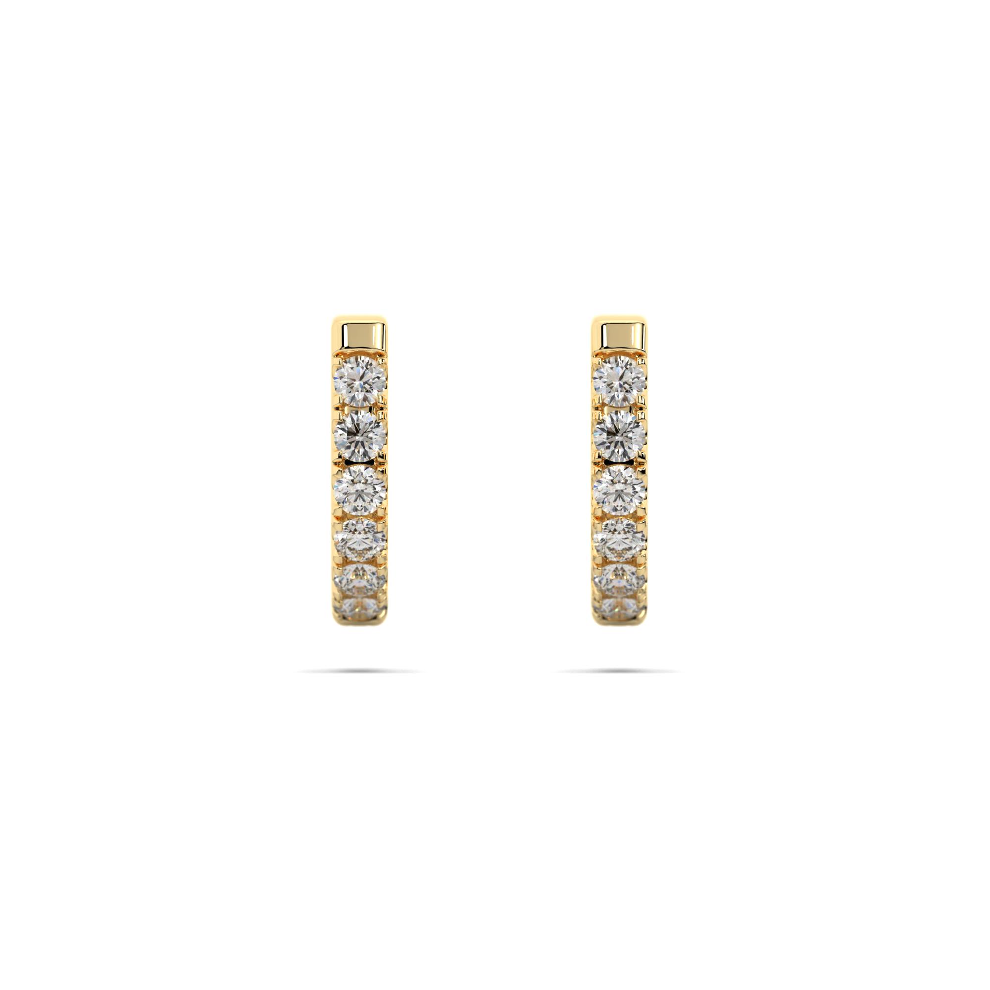 Athena Diamond Hoop Earrings