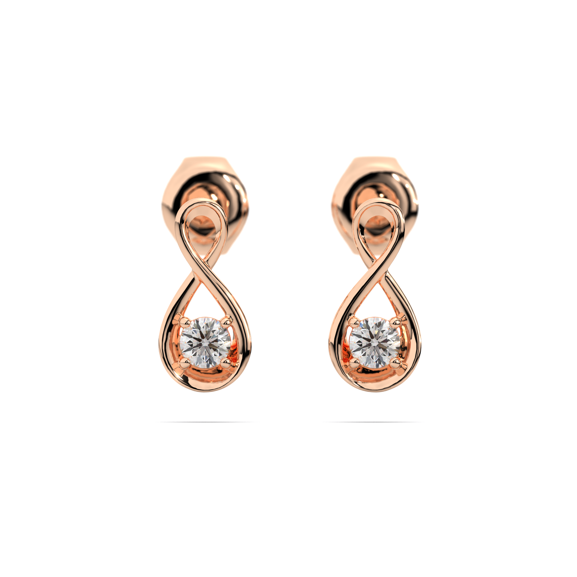 Anaximander Infinity Diamond Earrings