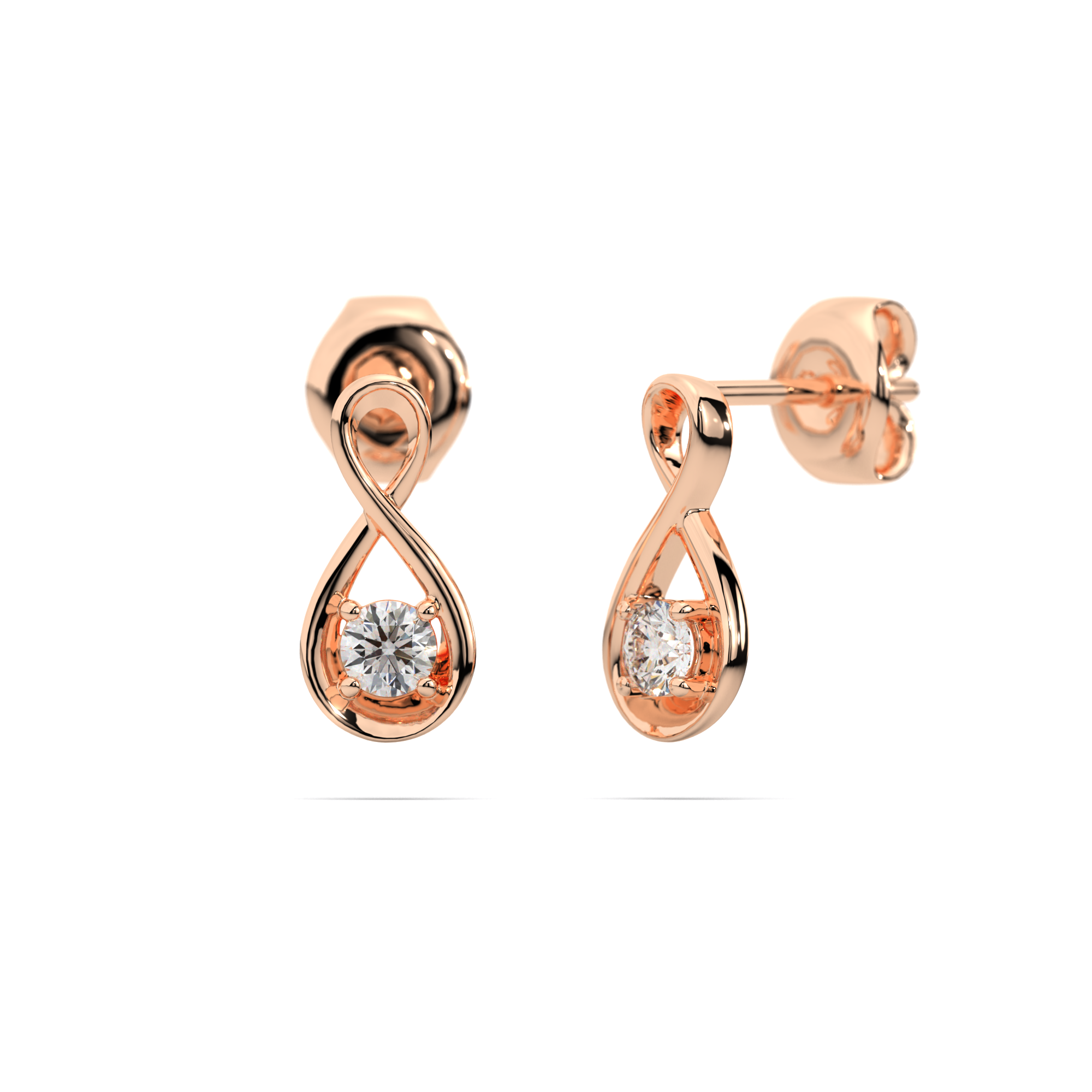 Anaximander Infinity Diamond Earrings