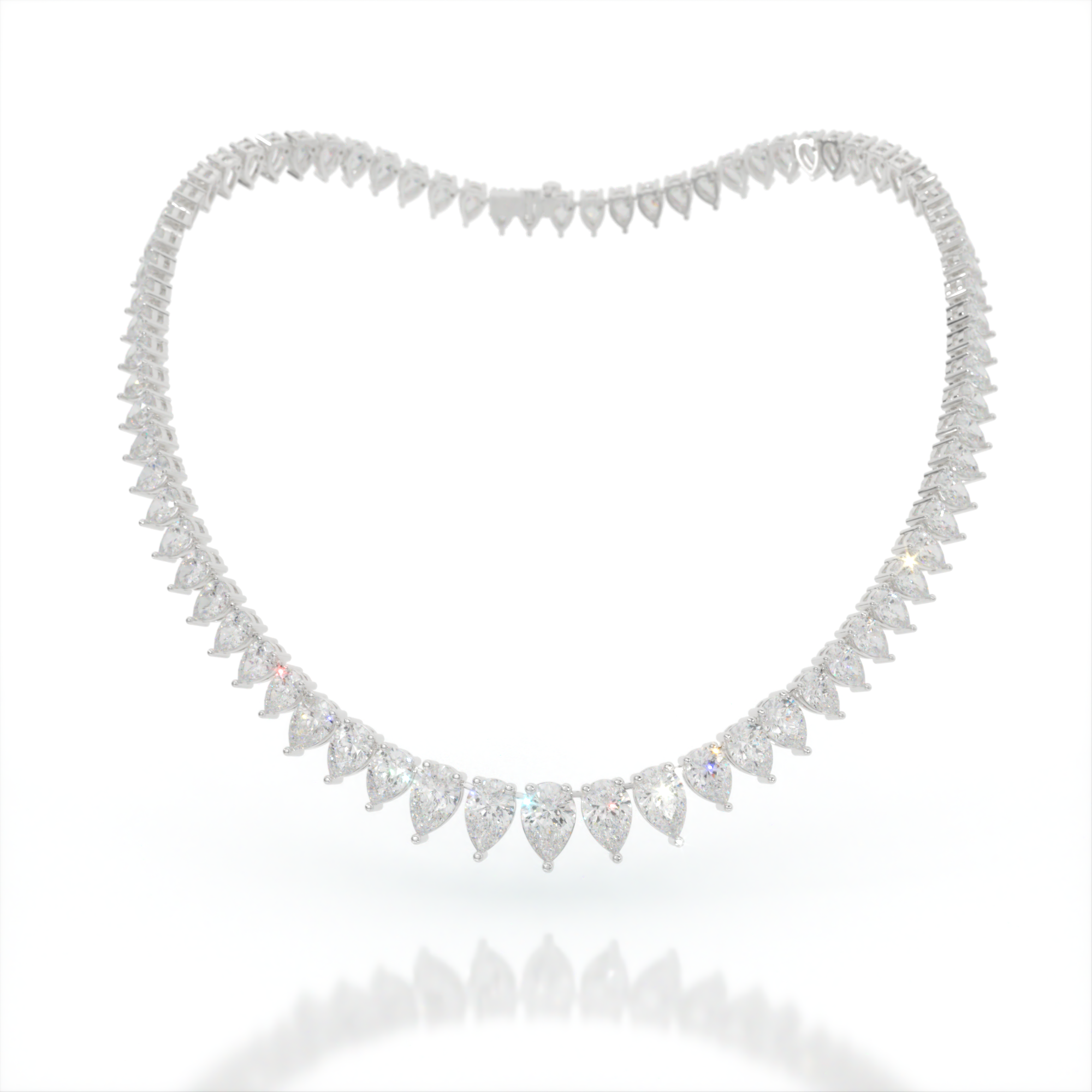 Mythos Cascade Diamond Tennis Necklace