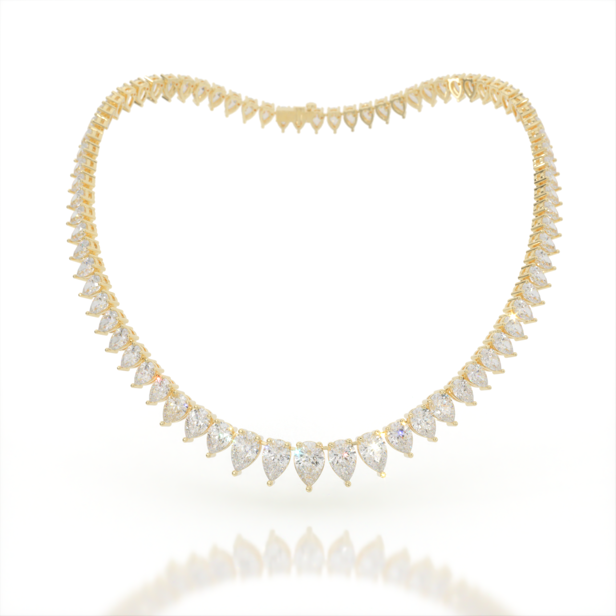 Mythos Cascade Diamond Tennis Necklace