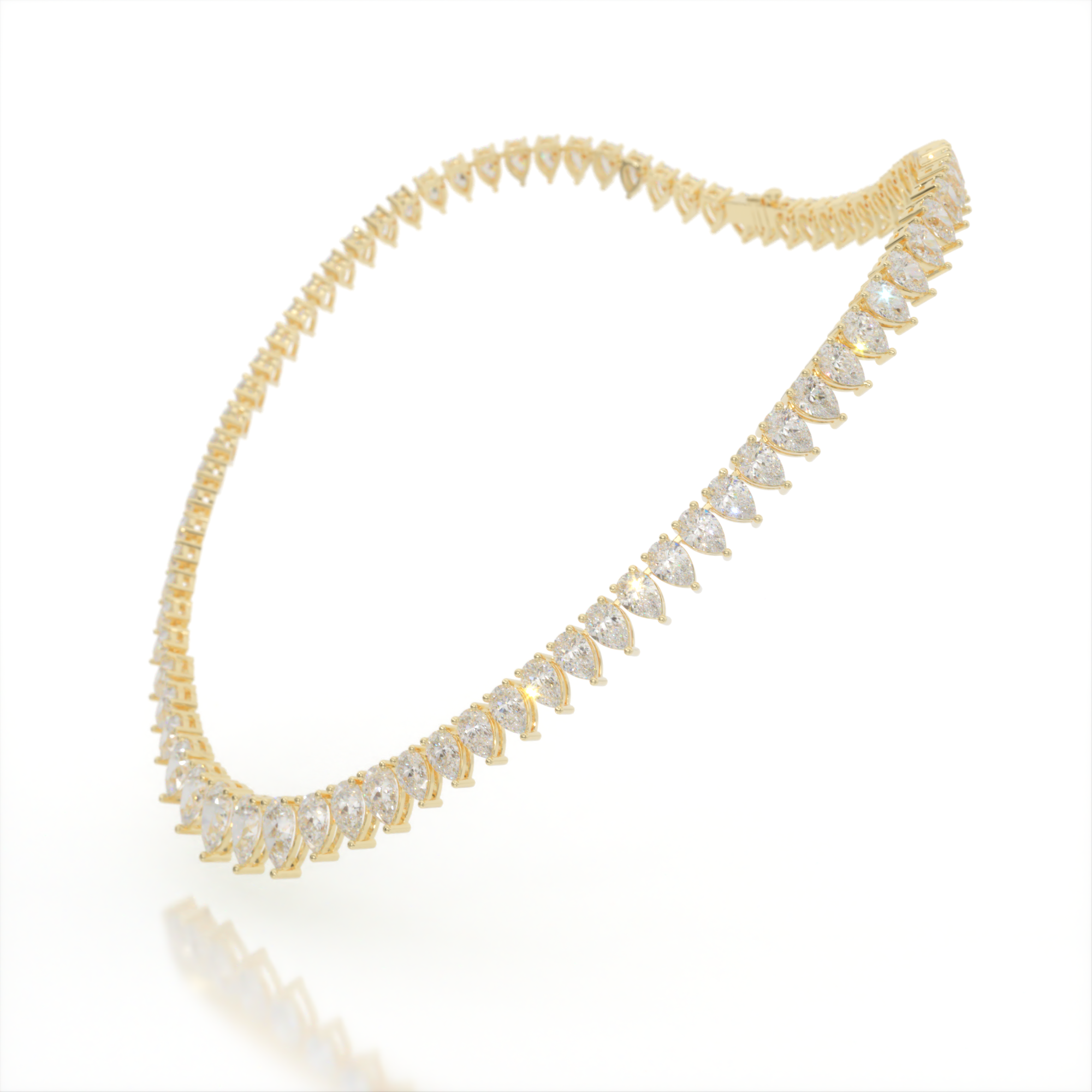 Mythos Cascade Diamond Tennis Necklace