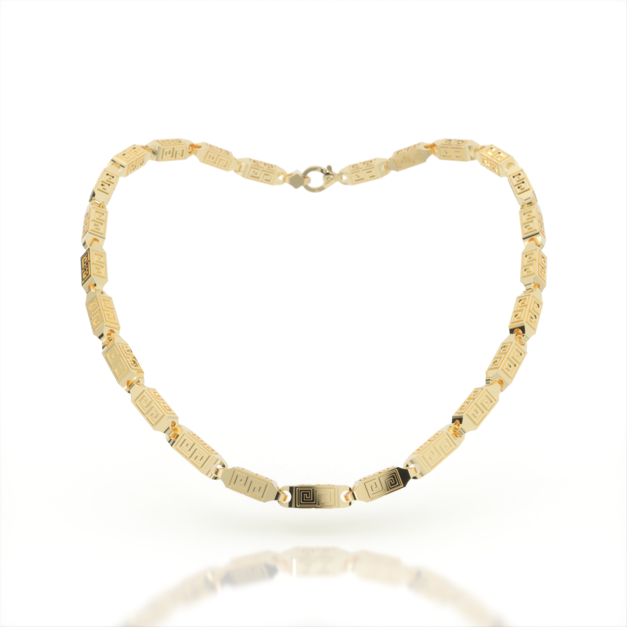 Acropolis Golden Chains Link Necklace