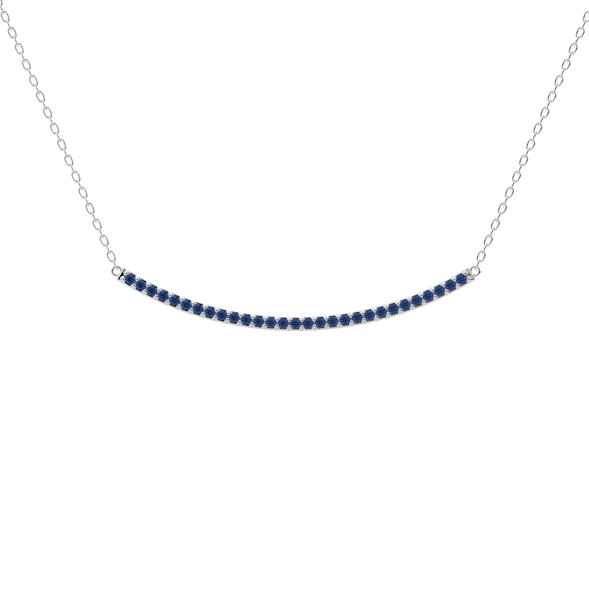 Aegean Horizon Sapphire Bar Necklace