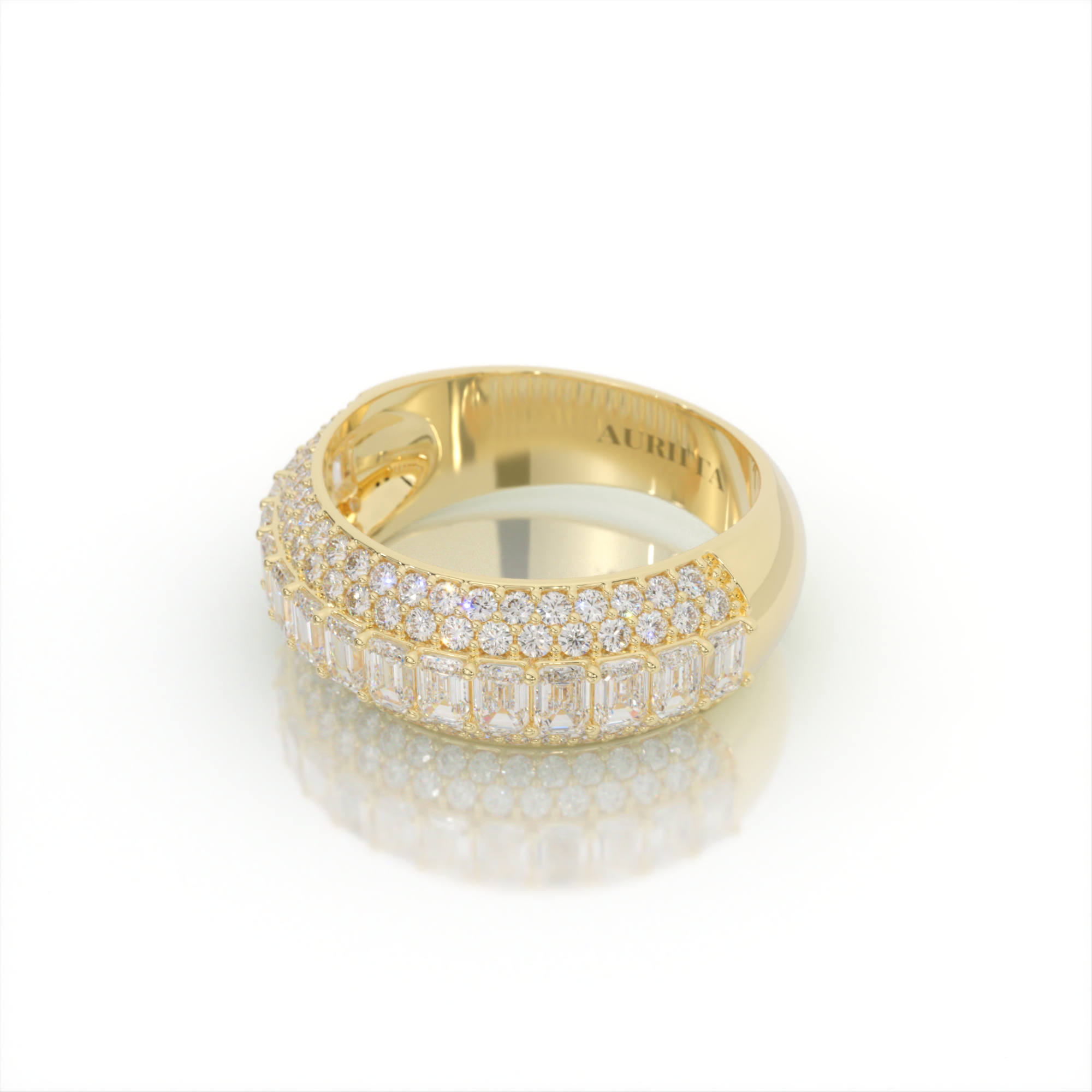 Pasithea's Temple Diamond Band