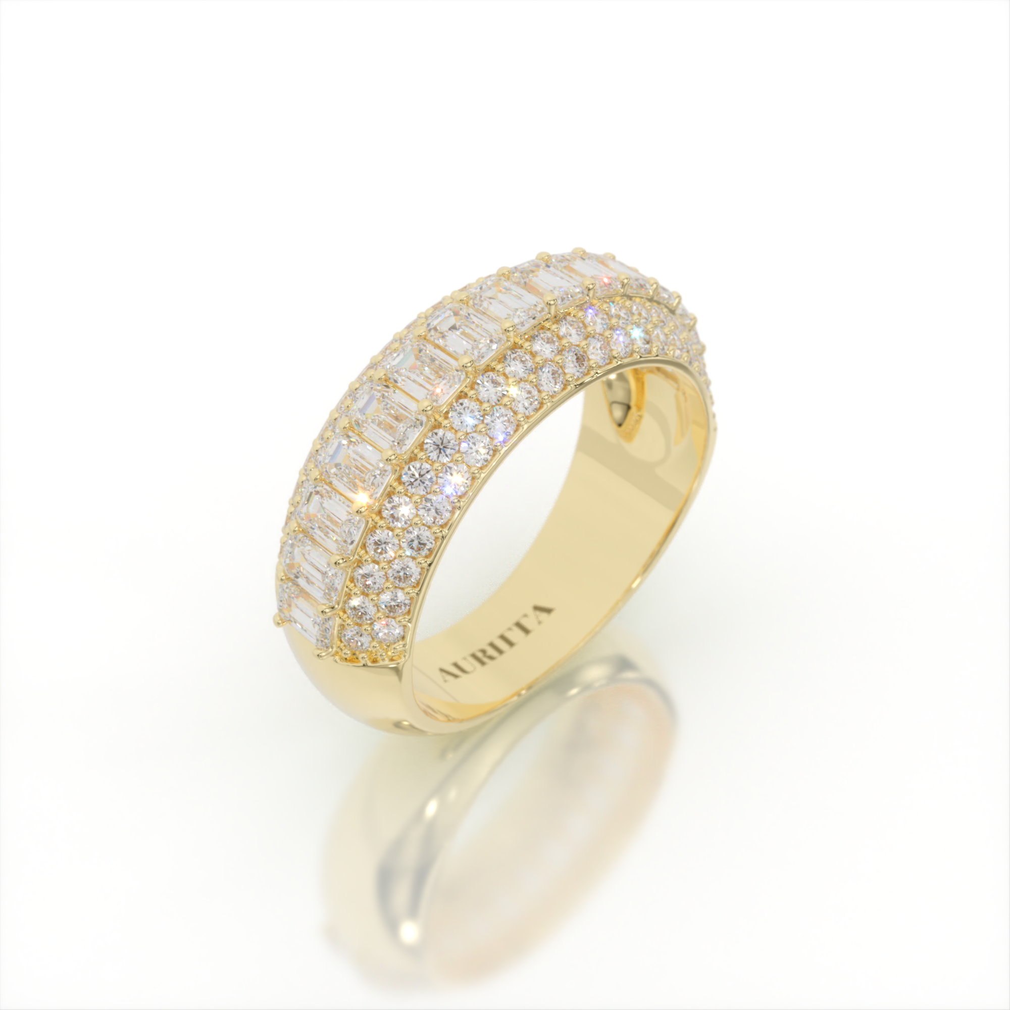 Pasithea's Temple Diamond Band