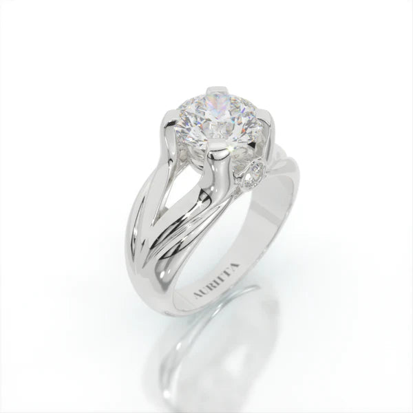 Aphrodite's Embrace Solitaire Ring