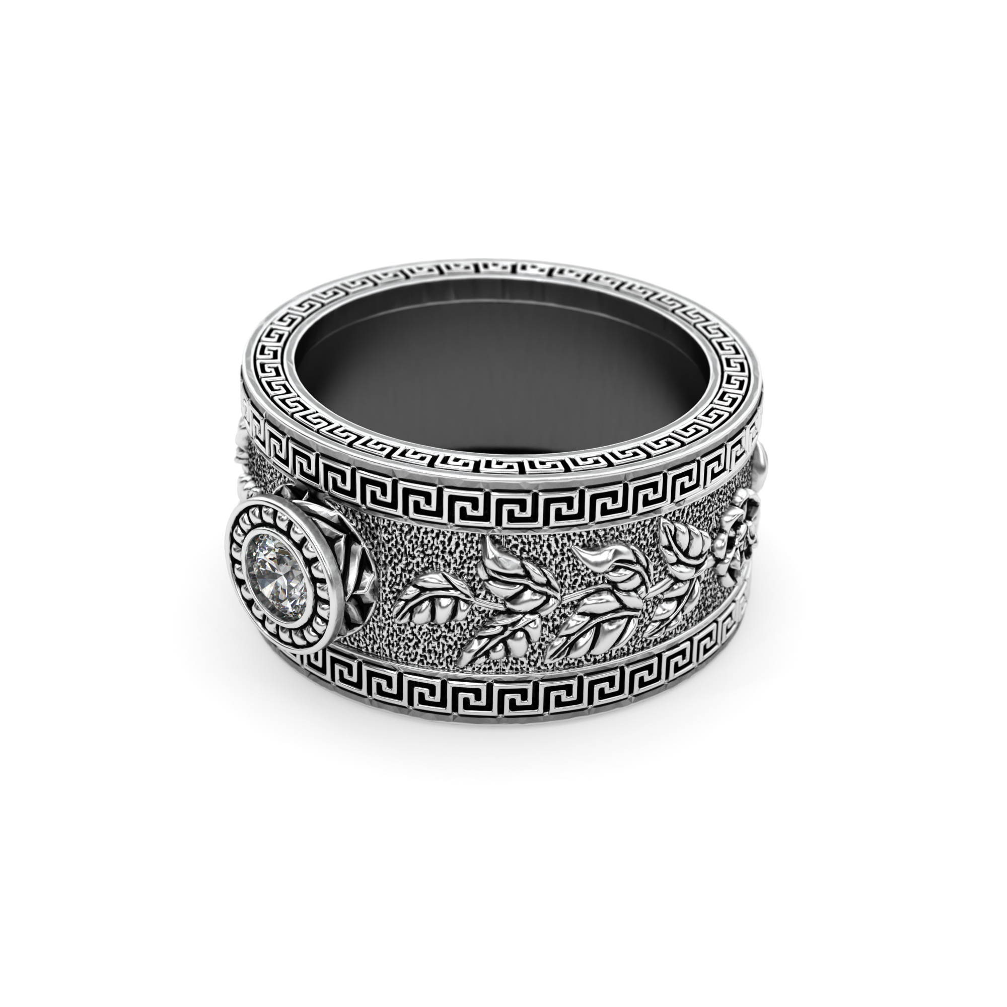 Ares Resilience Sapphire Silver Ring