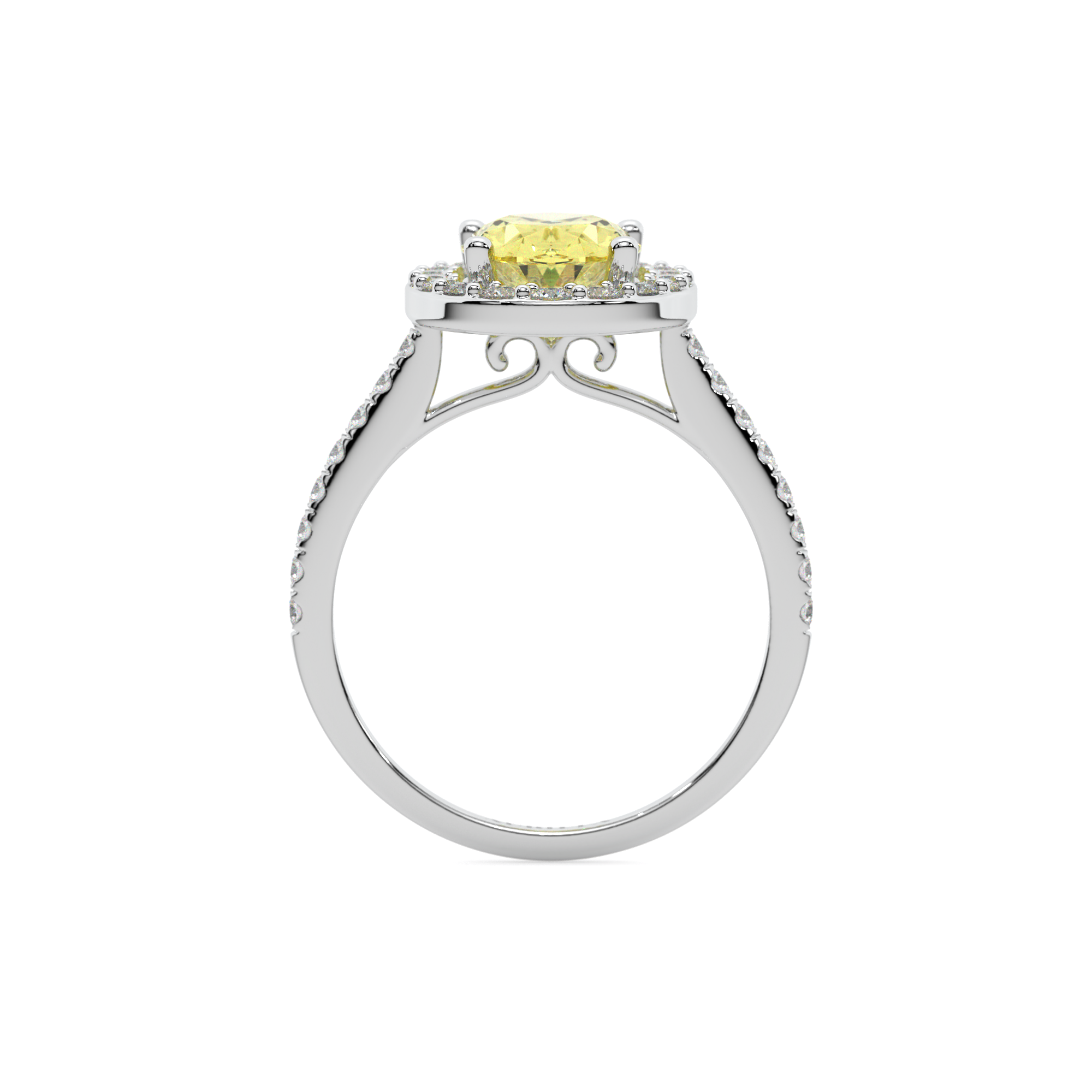 Theia's Golden Radiance Diamond Ring