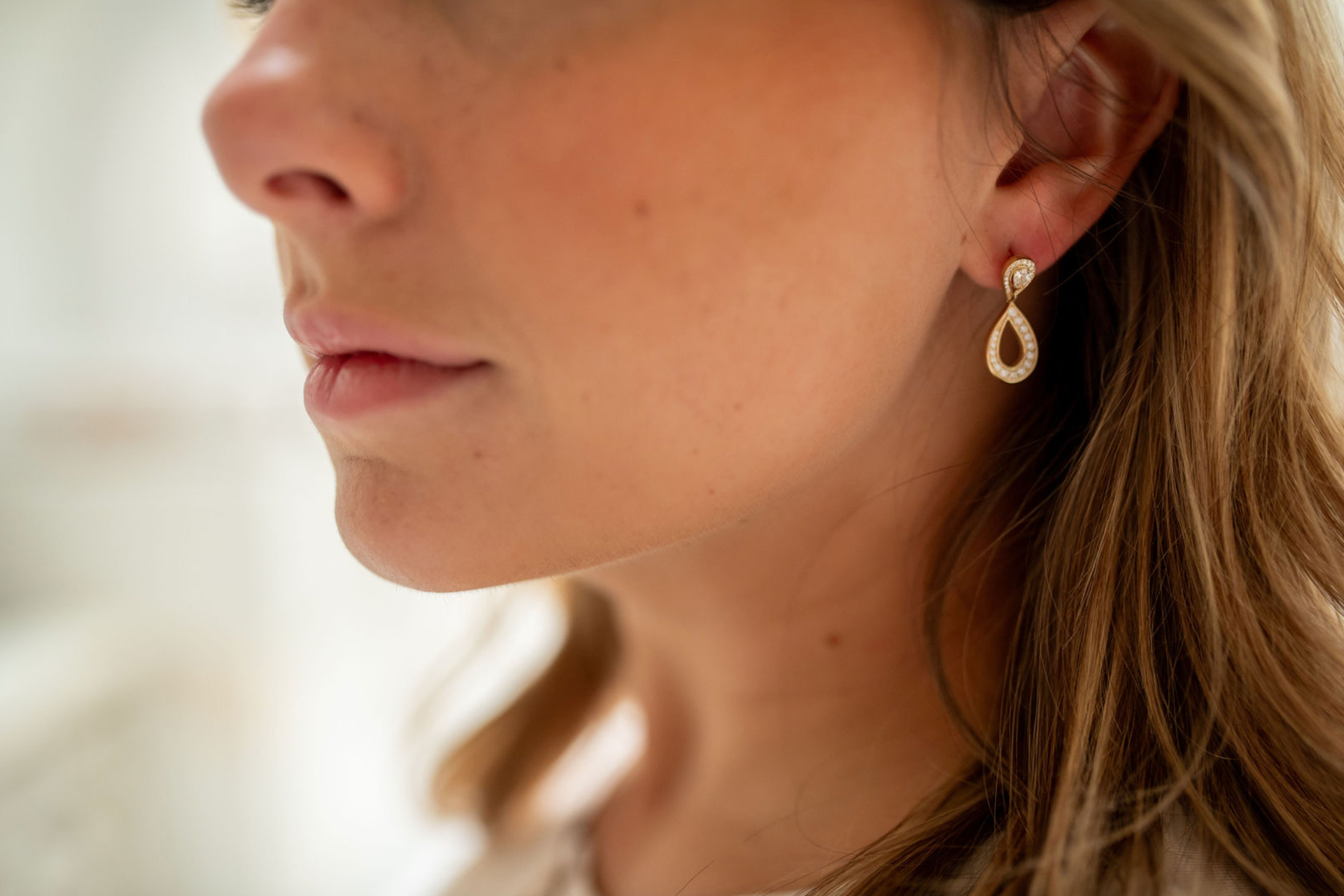 Prometheus Golden Teardrop Earrings