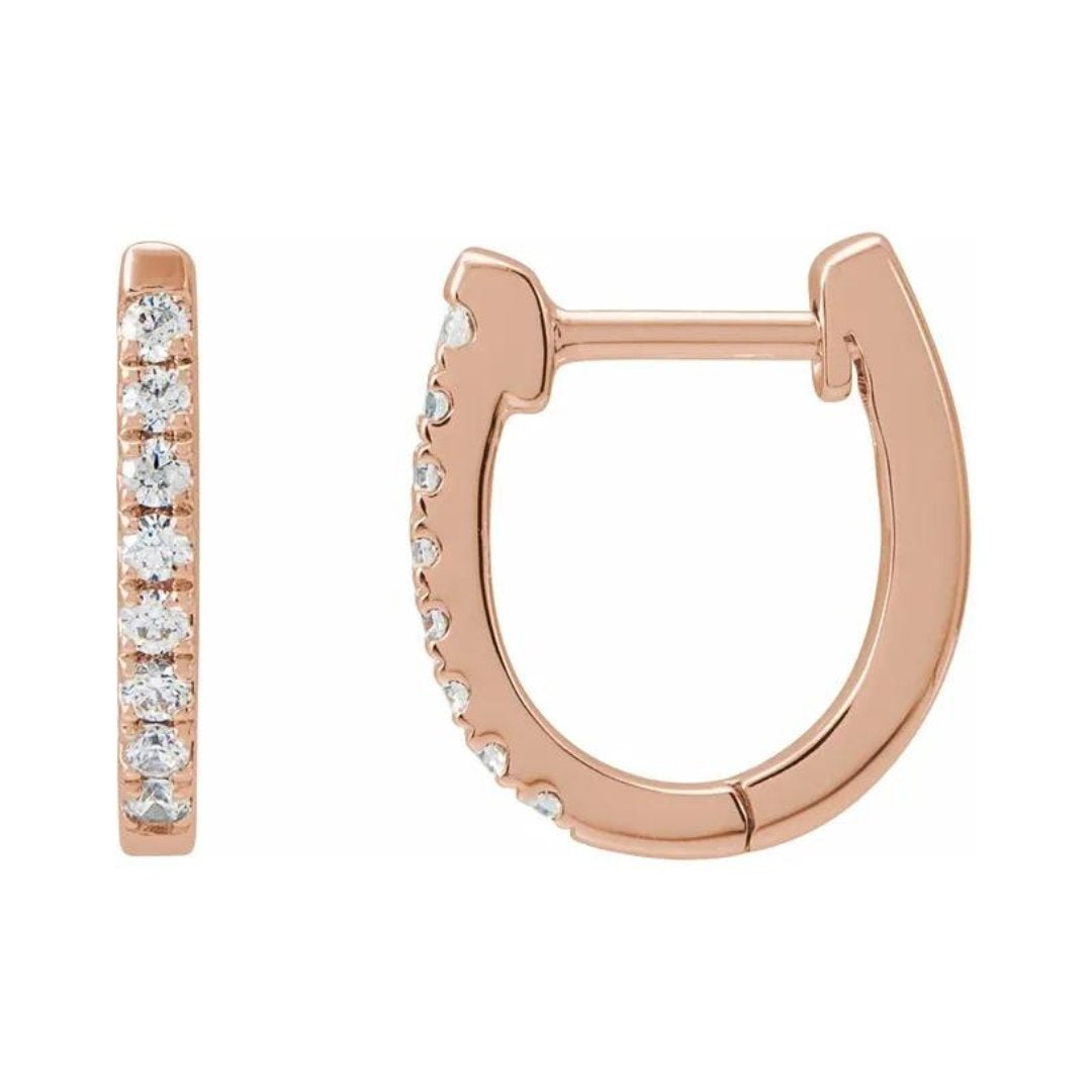 Athena Diamond Hoop Earrings