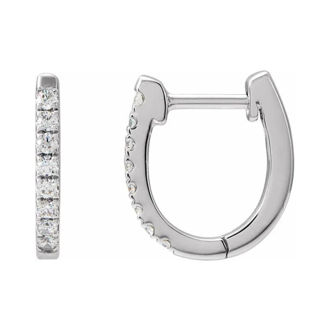 Athena Diamond Hoop Earrings