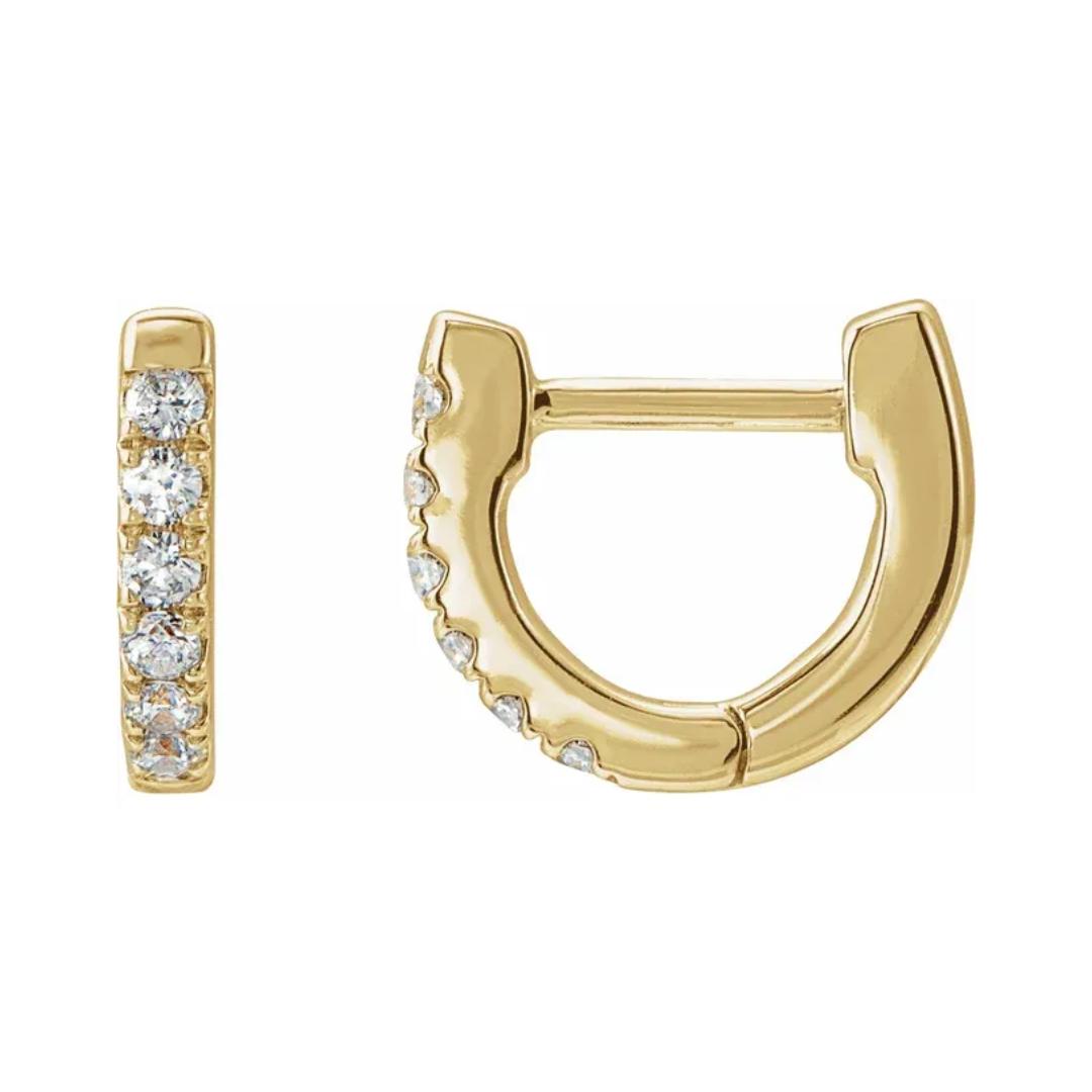 Athena Diamond Hoop Earrings