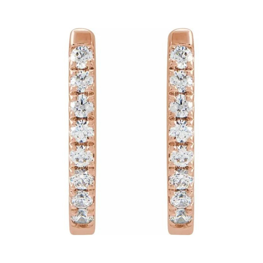 Athena Diamond Hoop Earrings