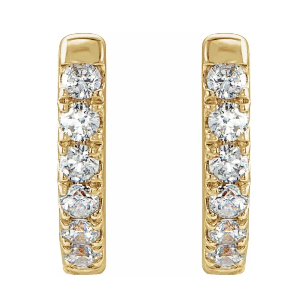 Athena Diamond Hoop Earrings