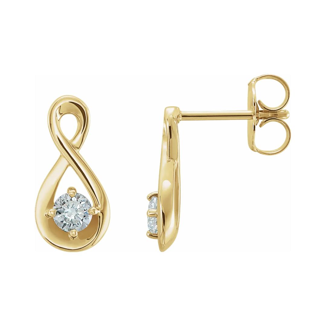 Eros Infinity Diamond Earrings