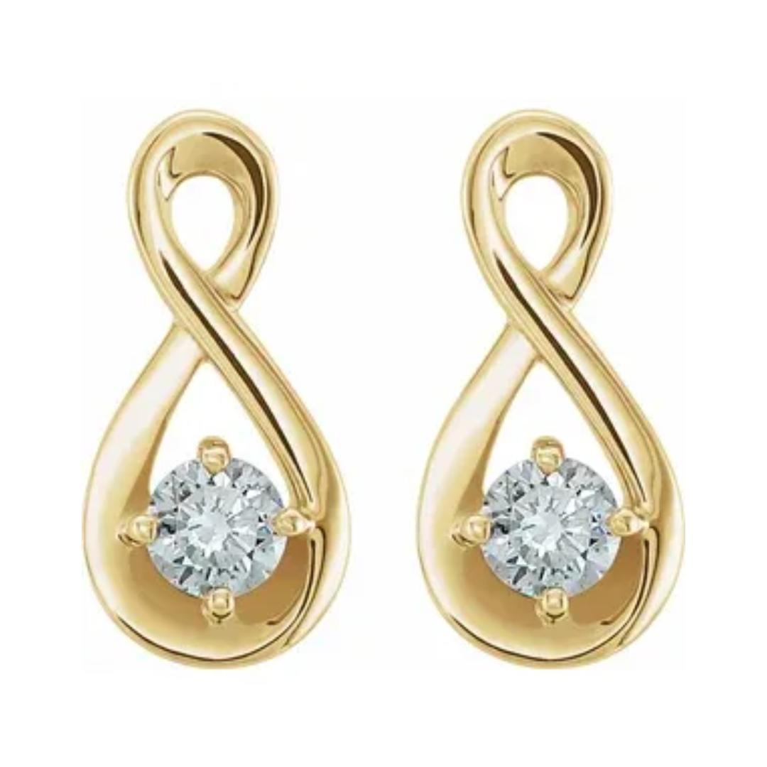 Eros Infinity Diamond Earrings