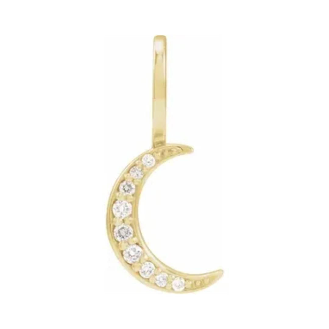 Selene Diamond Moon Pendant