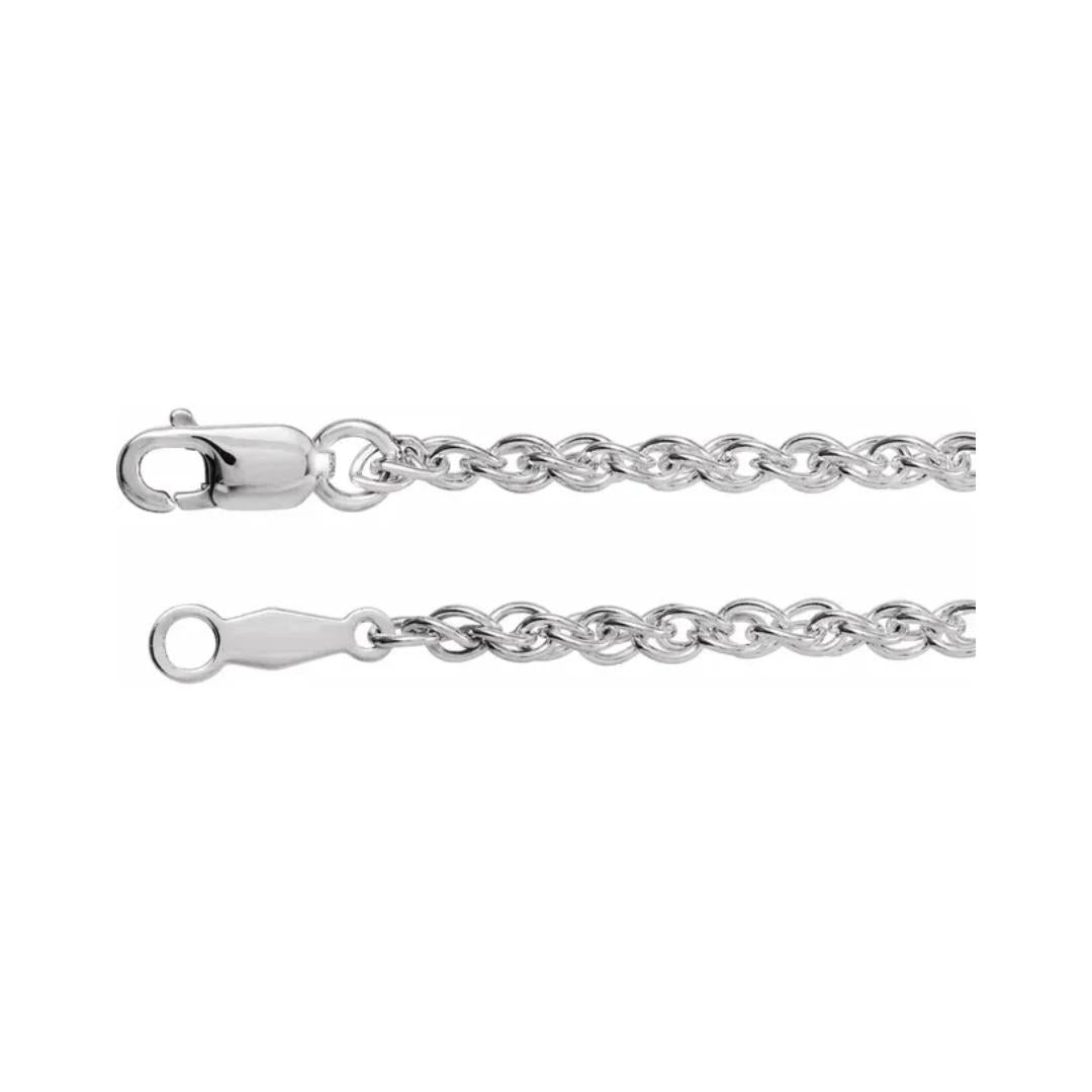 Rope Link Silver Chain