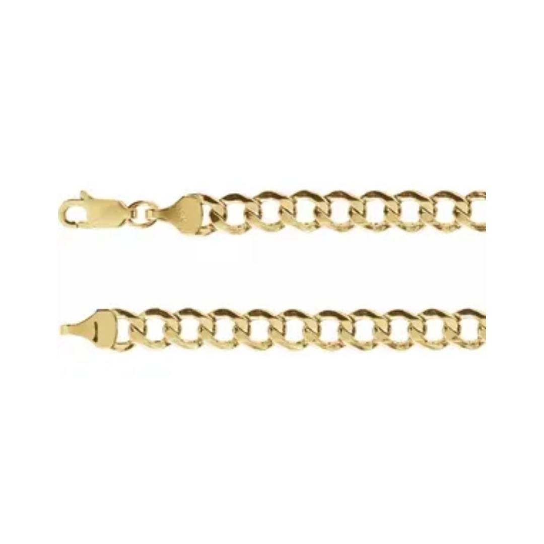 Cuban Link Hollow Gold Chain