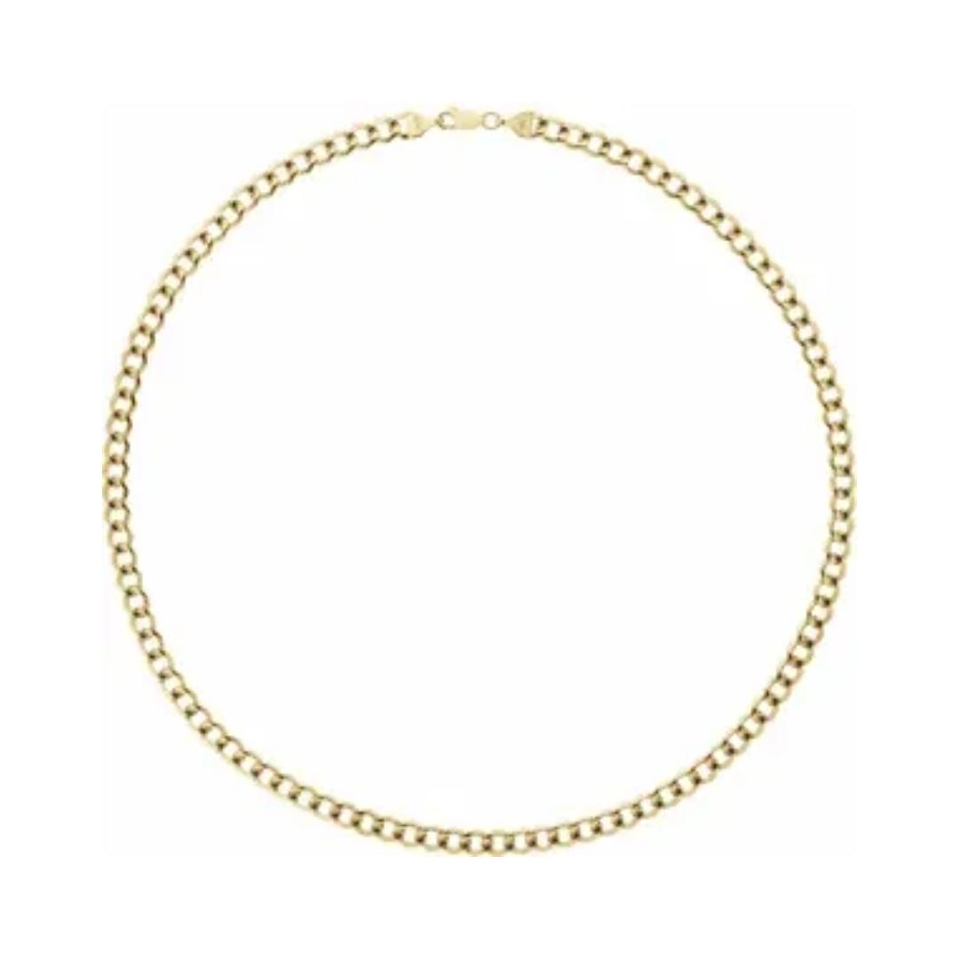 Cuban Link Hollow Gold Chain