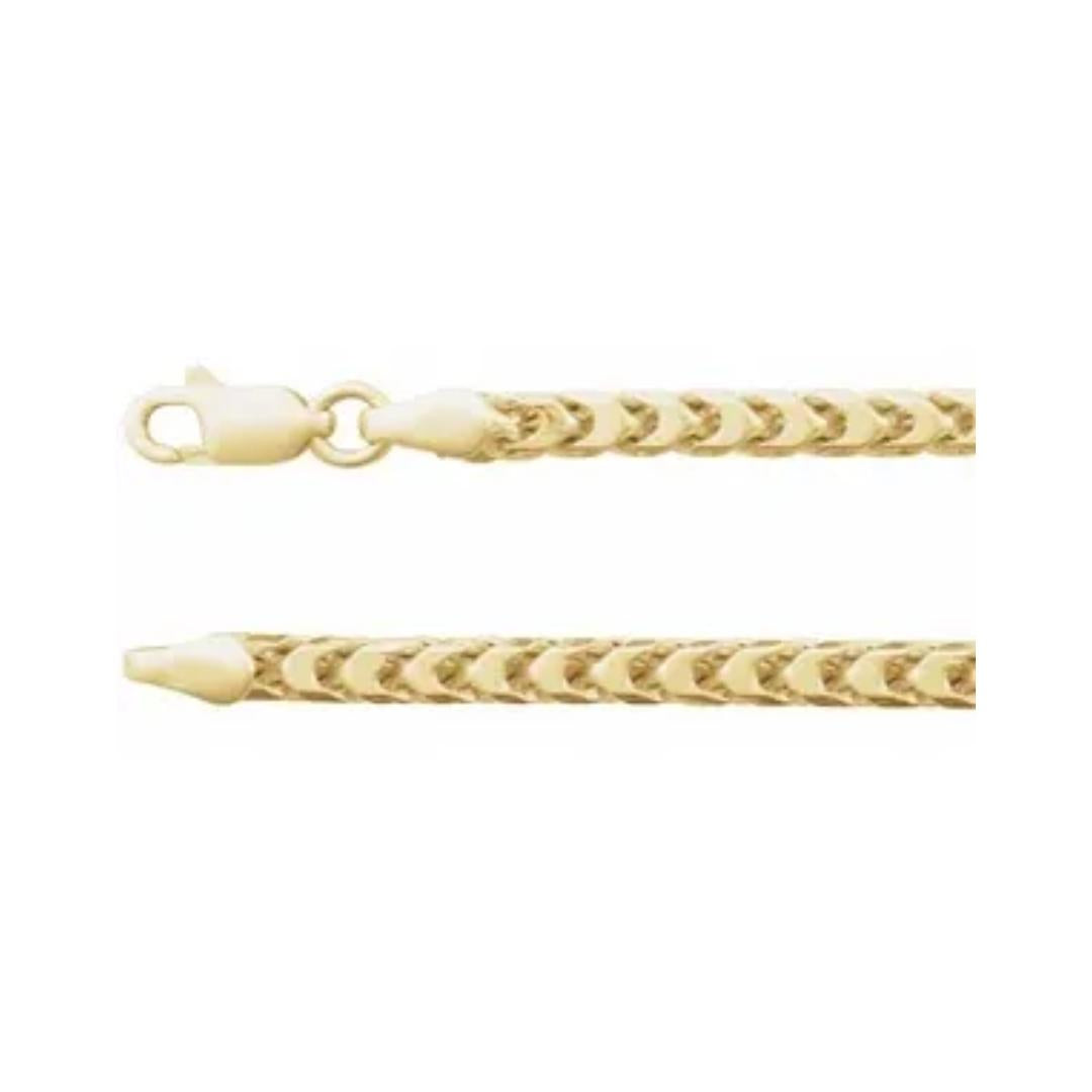 Franco Link Hollow Gold Chain