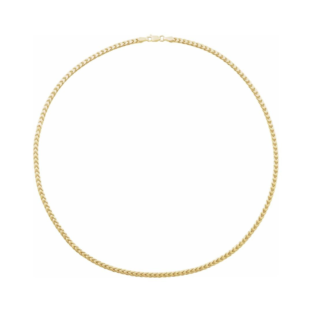 Franco Link Hollow Gold Chain