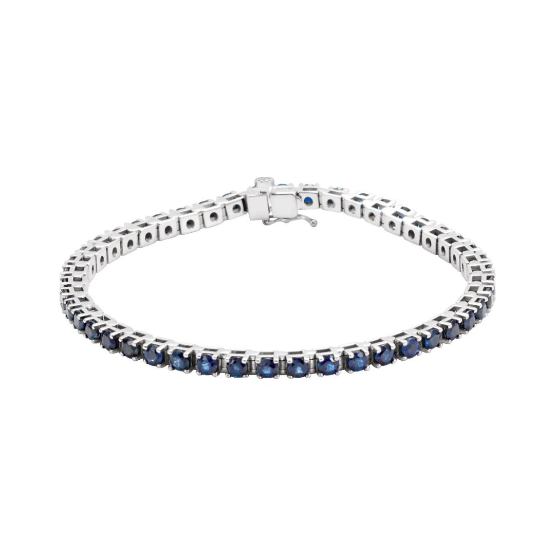 Blue Sapphire Tennis Bracelet