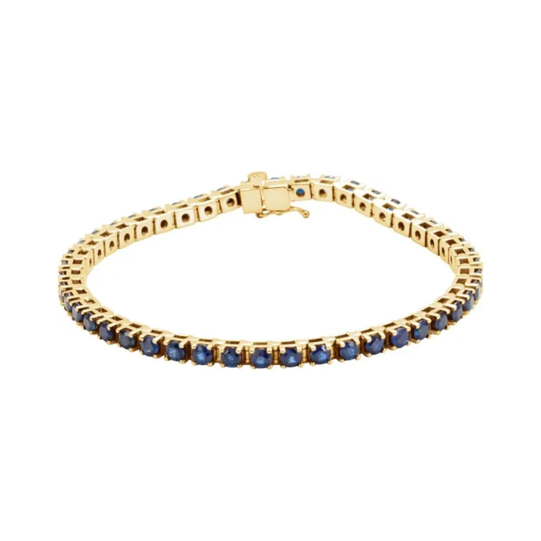 Blue Sapphire Tennis Bracelet