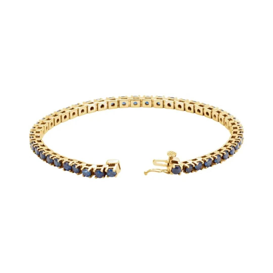 Blue Sapphire Tennis Bracelet