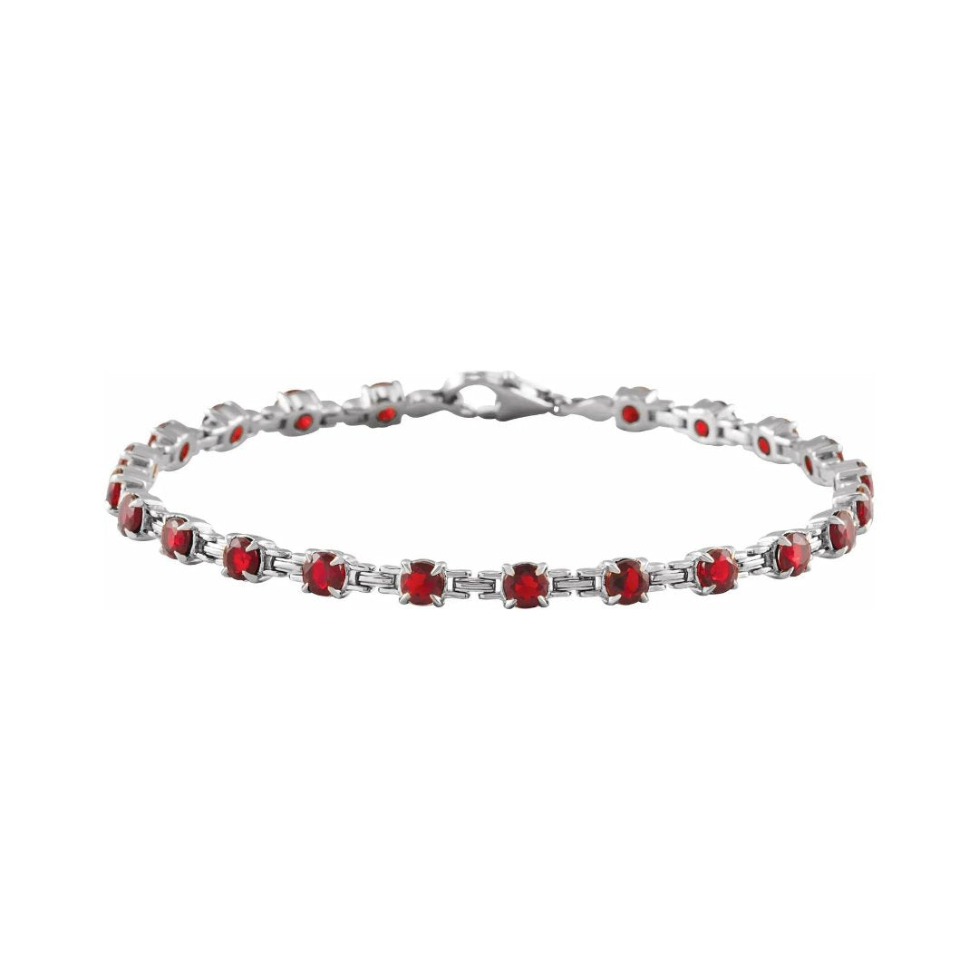 Red Garnet Gemstone Bracelet