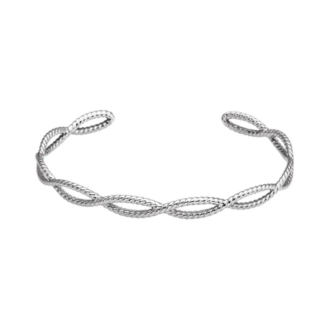 Rope Link Argentium Silver Bracelet