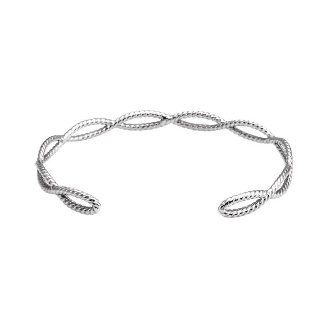 Rope Link Argentium Silver Bracelet