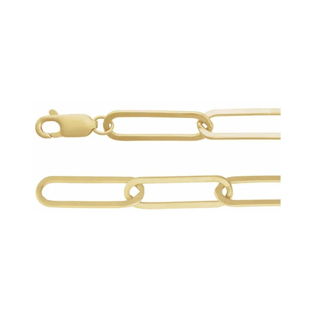 Paperclip Link Gold Bracelet