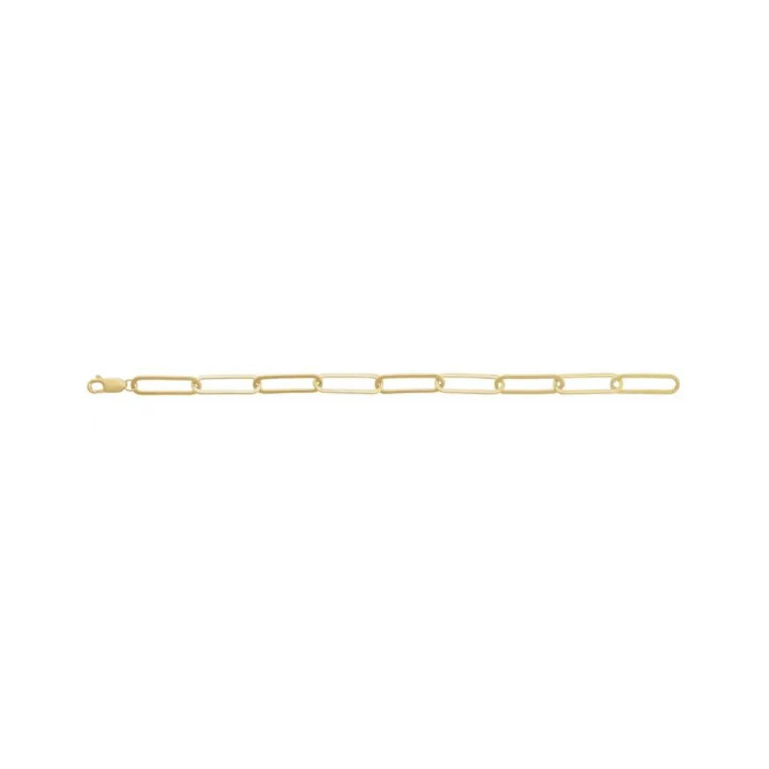 Paperclip Link Gold Bracelet